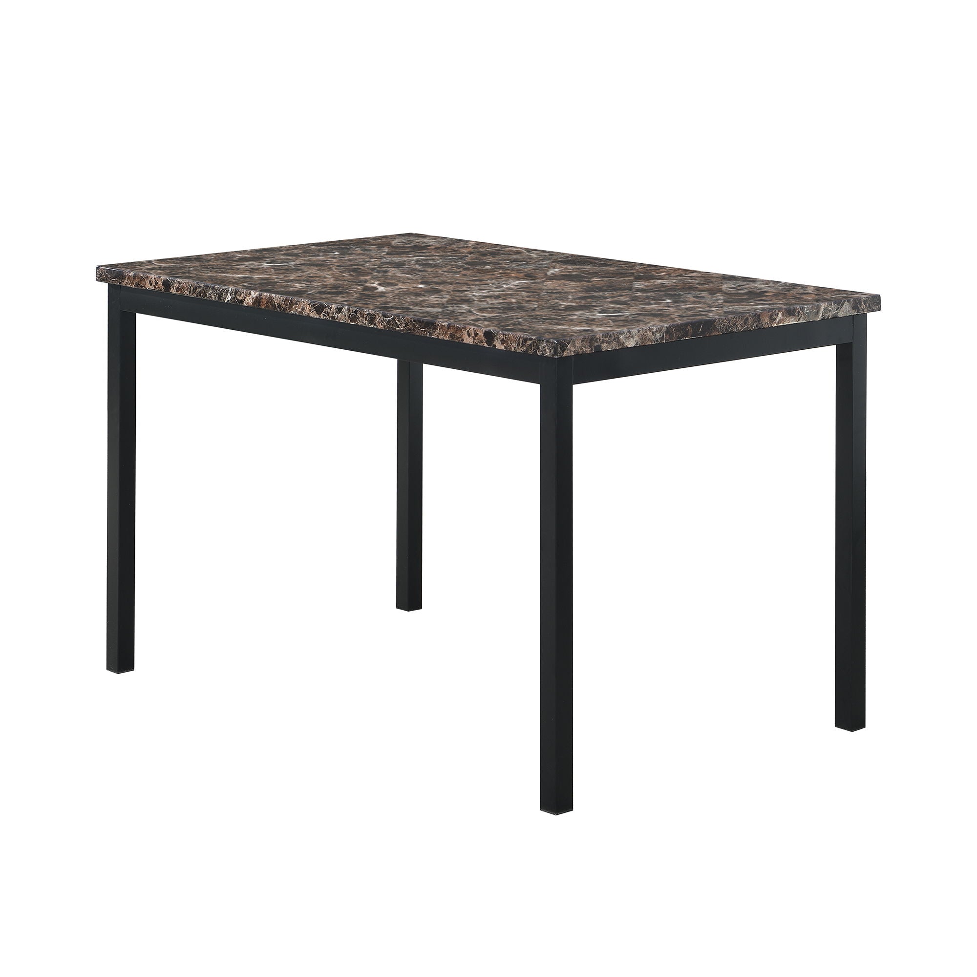 Faux Marble Top With Metal Frame Dinette Table - Black - Best Buy Furniture