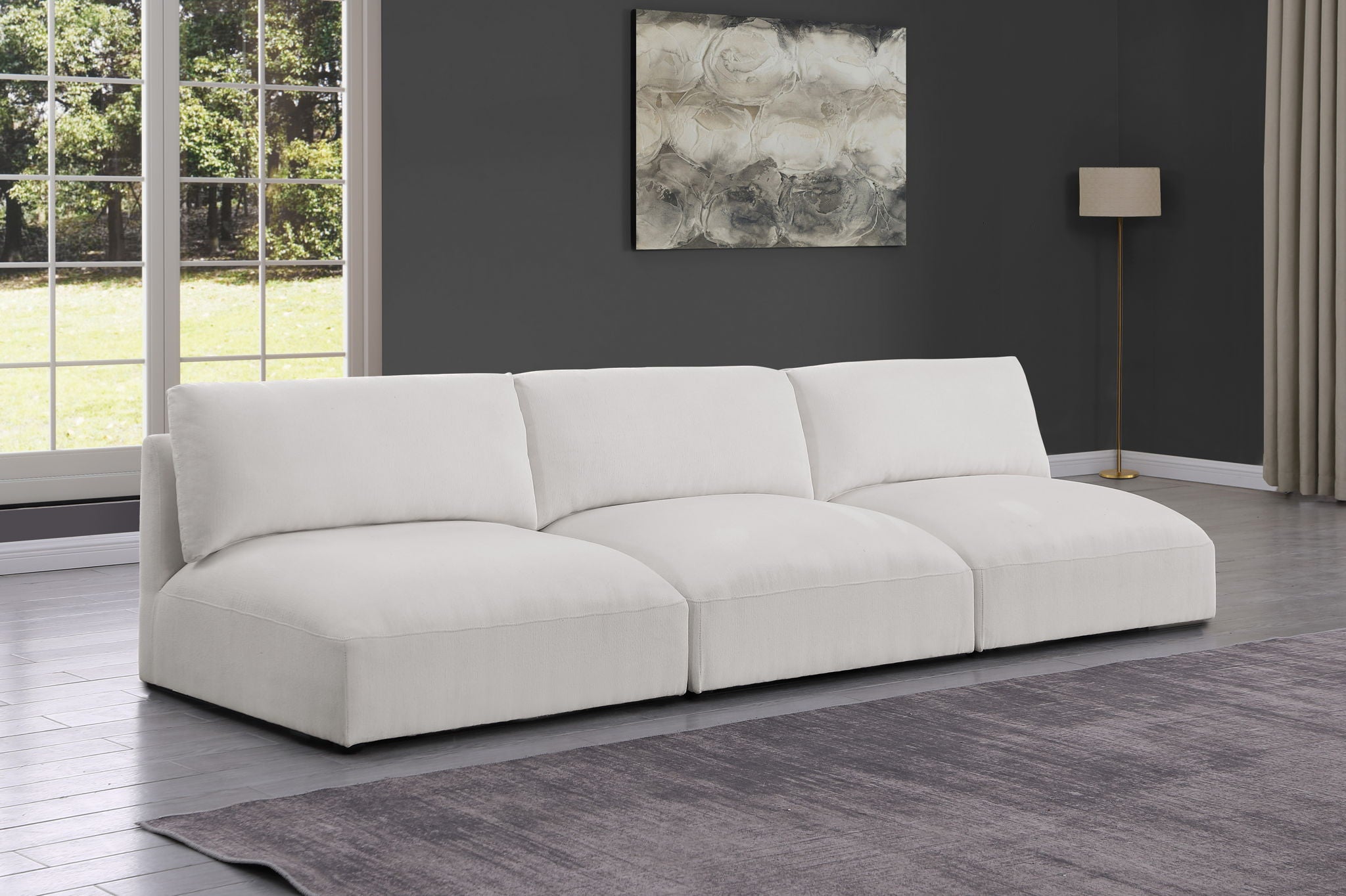 Ease - 3 Seat Modular Armless Sofa - Best Buy Furniture