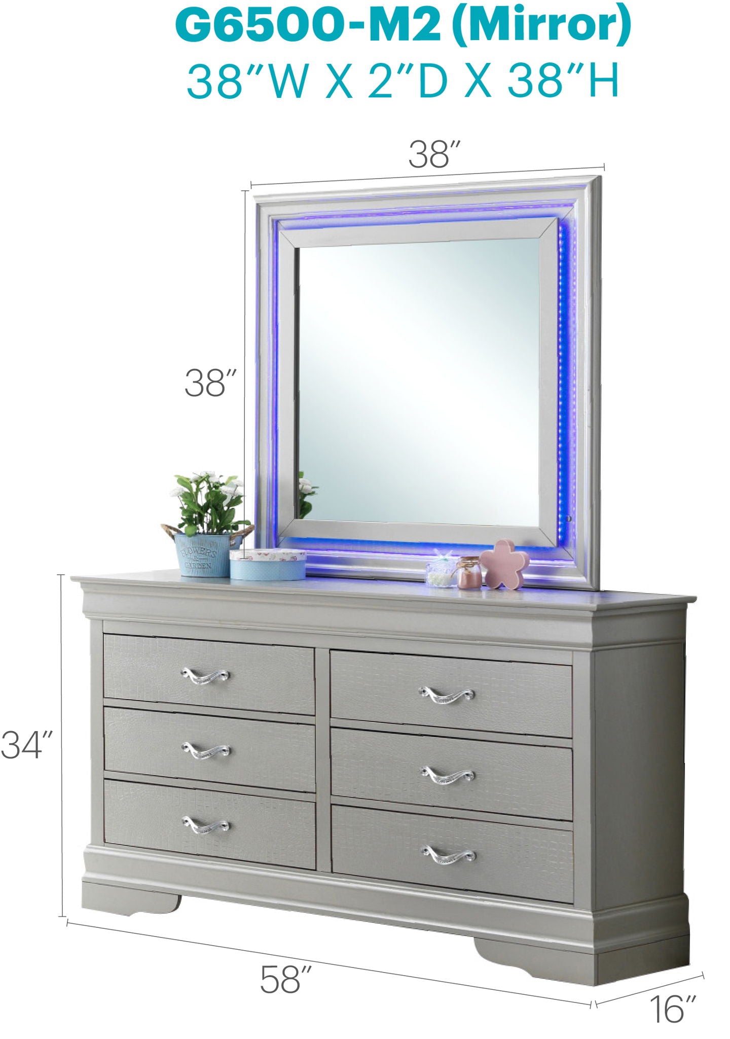Elegant Transitional LED Mirror - Best Buy Furniture
