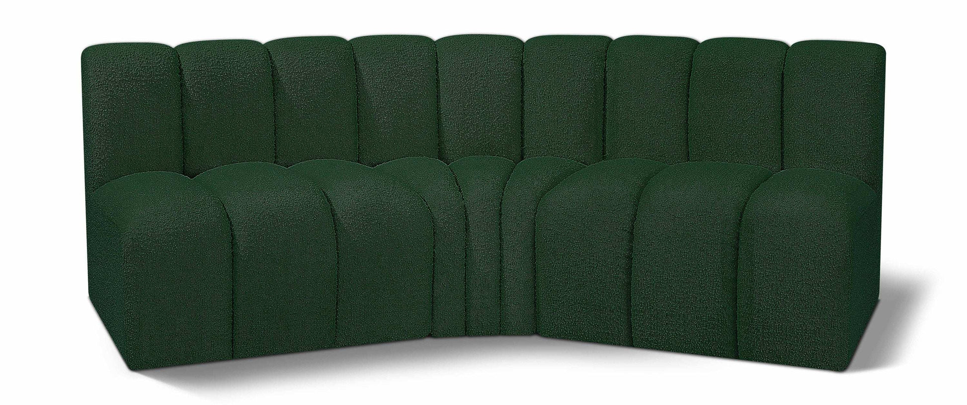 Arc - Boucle Fabric 3 Piece Modular Corner Sofa - Best Buy Furniture