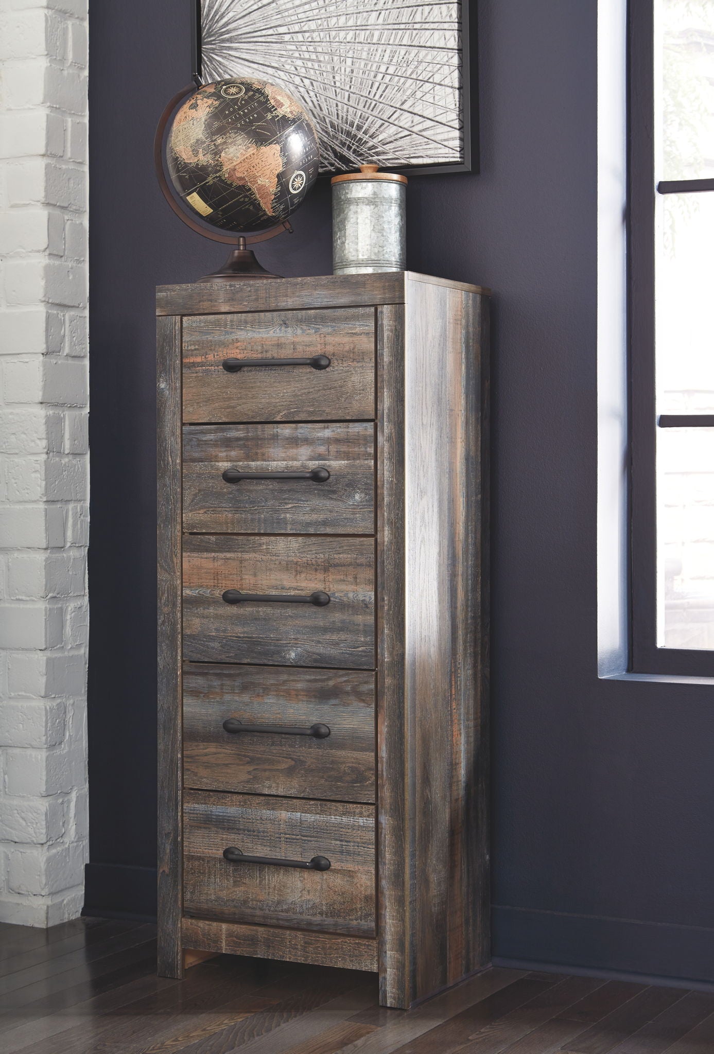 Drystan - Narrow Chest - Brown / Beige - Best Buy Furniture
