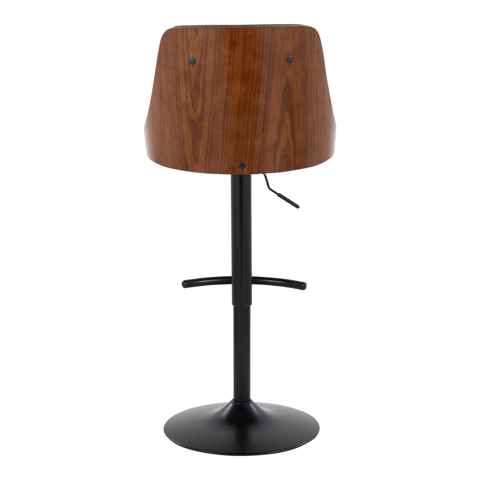 Gianna - Mid Century Modern Adjustable Barstool, Swivel With Rounded T Footrest (Set of 2) - Best Buy Furniture