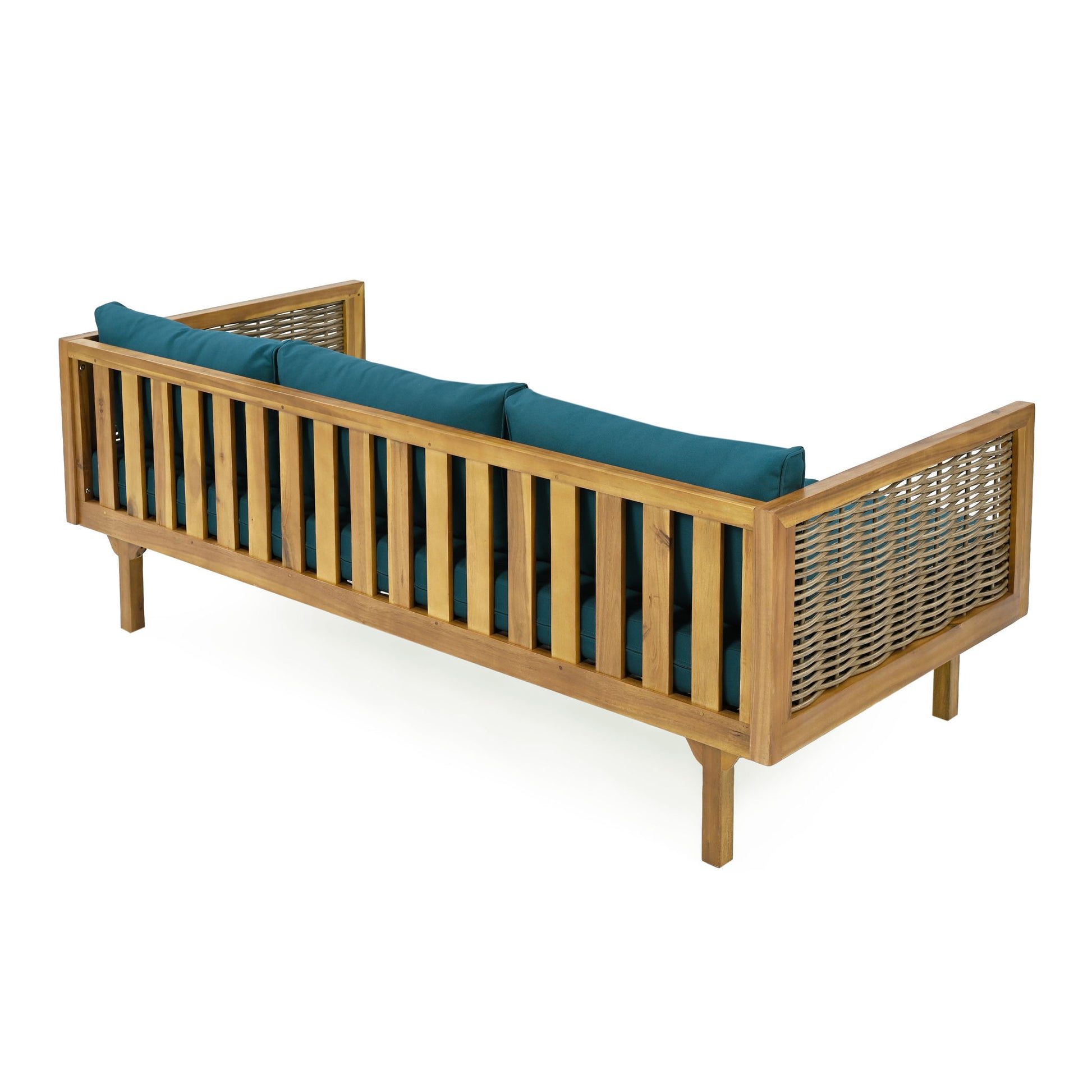 Claremont - 3 Seater Daybed Teak Acacia Wood Water Resistant Cushions - Best Buy Furniture