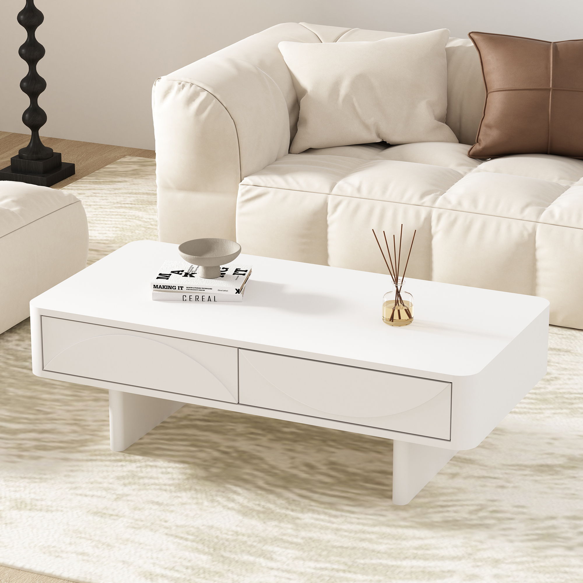 Ella - Coffee Table With 2 Full Extension Drawers