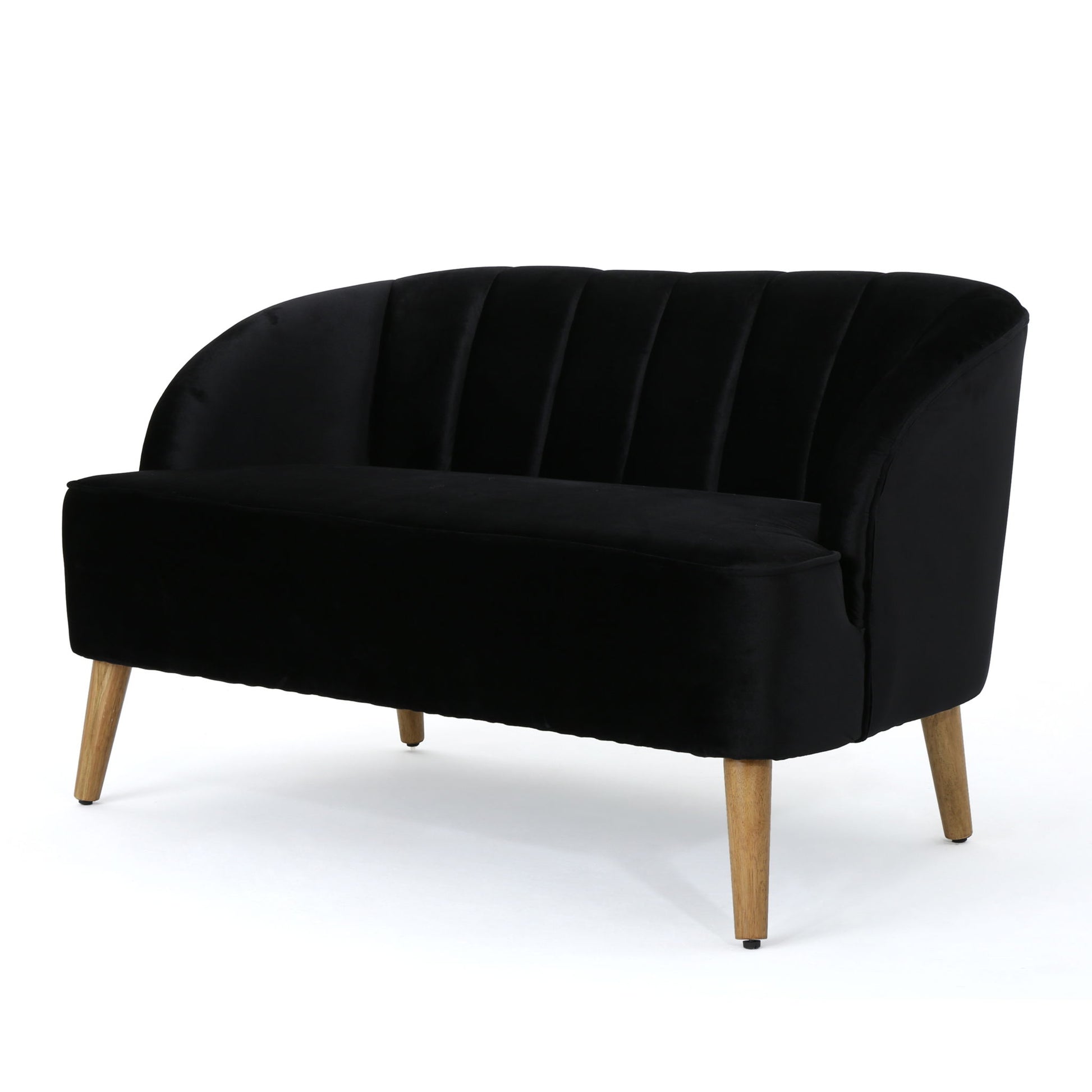 Modern Classic Shell Backed Loveseat - Best Buy Furniture