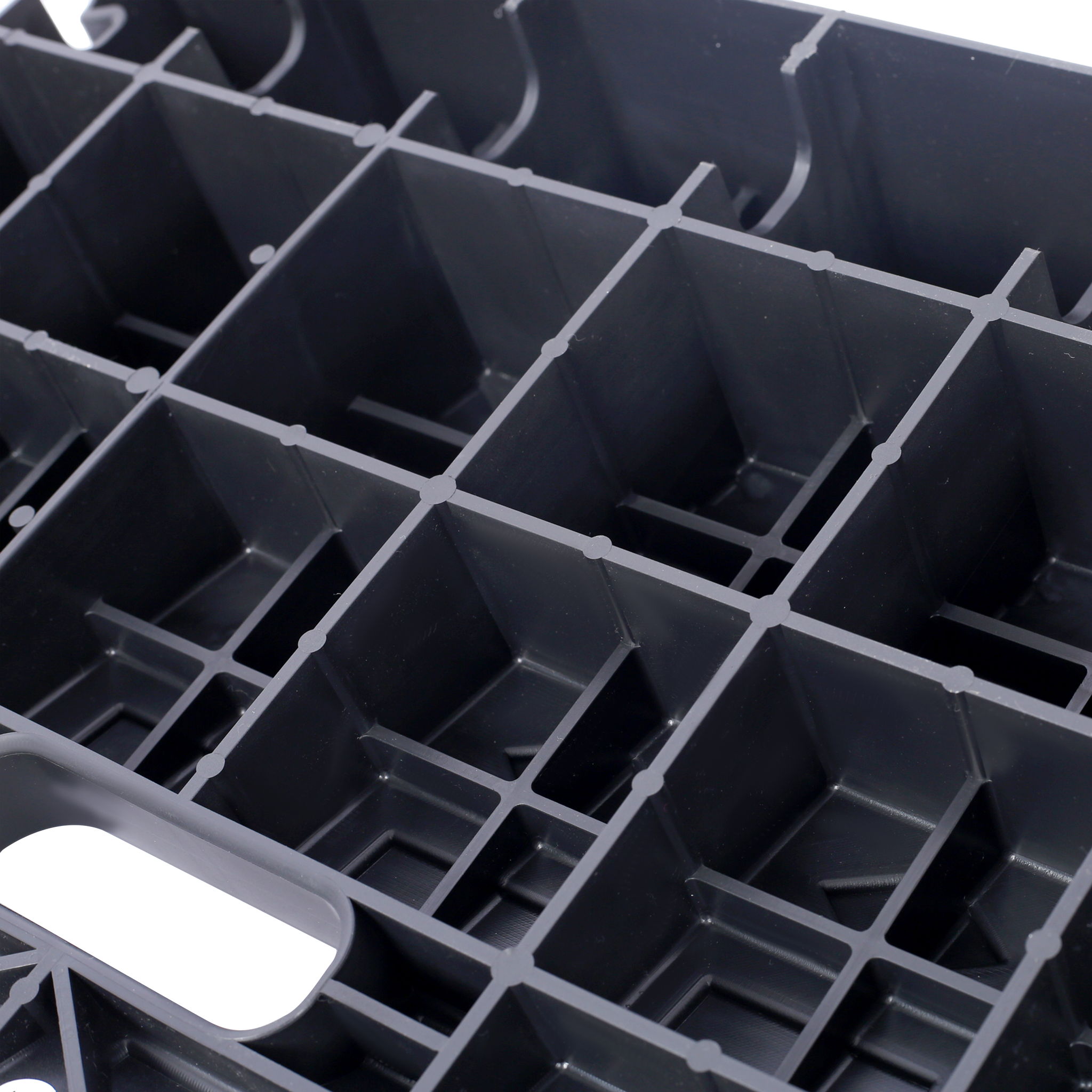 Heavy Duty Plastic 4" High Portable Automotive Curb Ramp For Cars & Wheelchairs Interlocking Design - Black - Best Buy Furniture