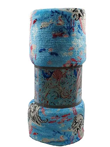 Decor&More Under The Sea Collection Microplush Throw Blanket (50" x 60") - Mermaid Paradise - Best Buy Furniture