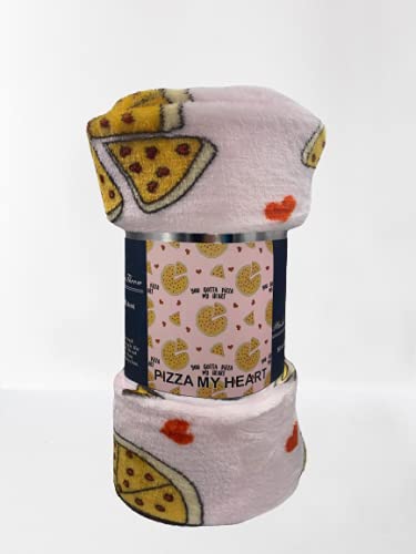 Decor&More Summertime Fun by Decor&More Extra Soft Throw Blanket (50 x 60) - Pizza My Heart - Best Buy Furniture