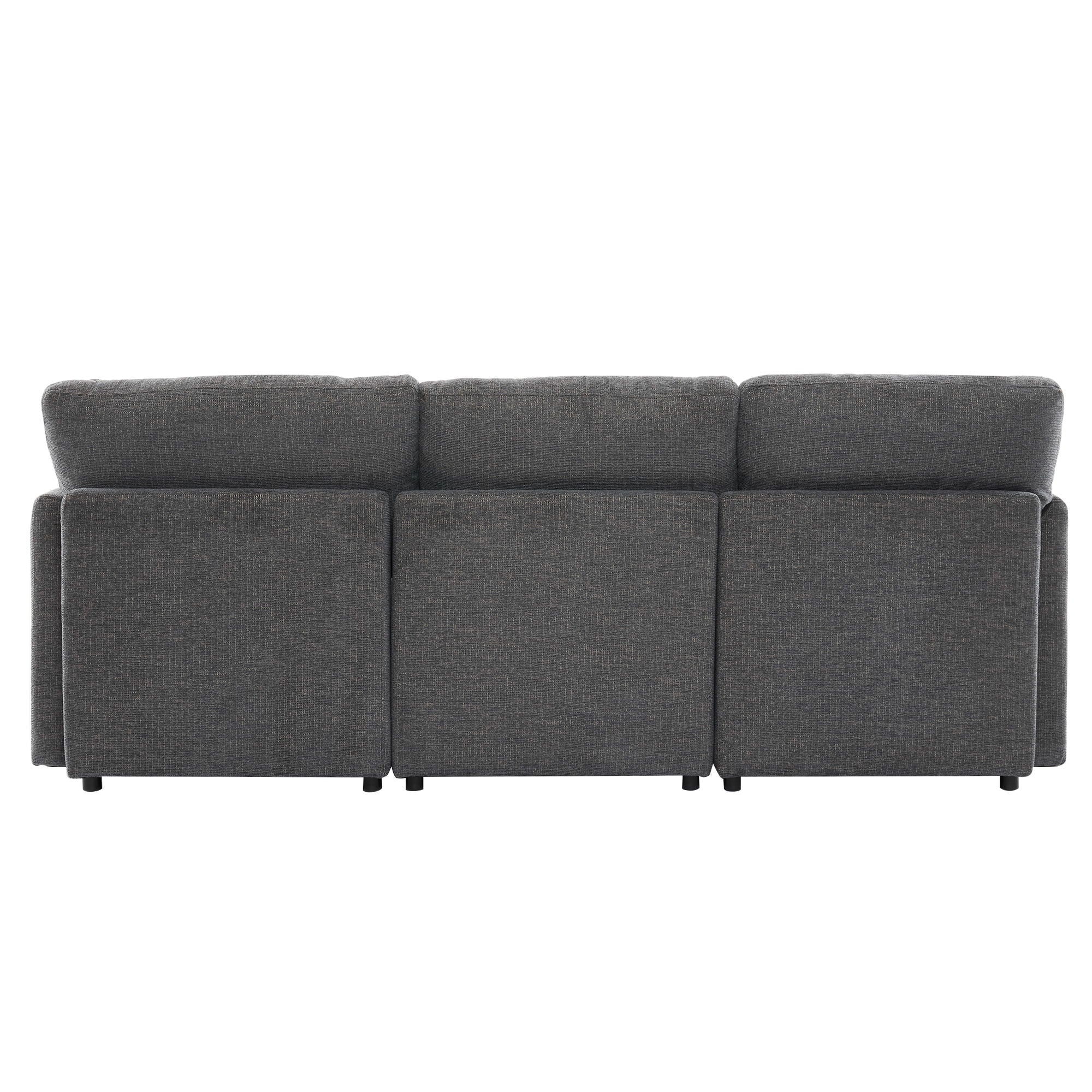 Sectional Sofa Modular Sofa U - Shaped Sofa Couch Sofa Bed L - Shaped Sofa With A Movable Ottoman And Two USB Ports For Living Room - Best Buy Furniture