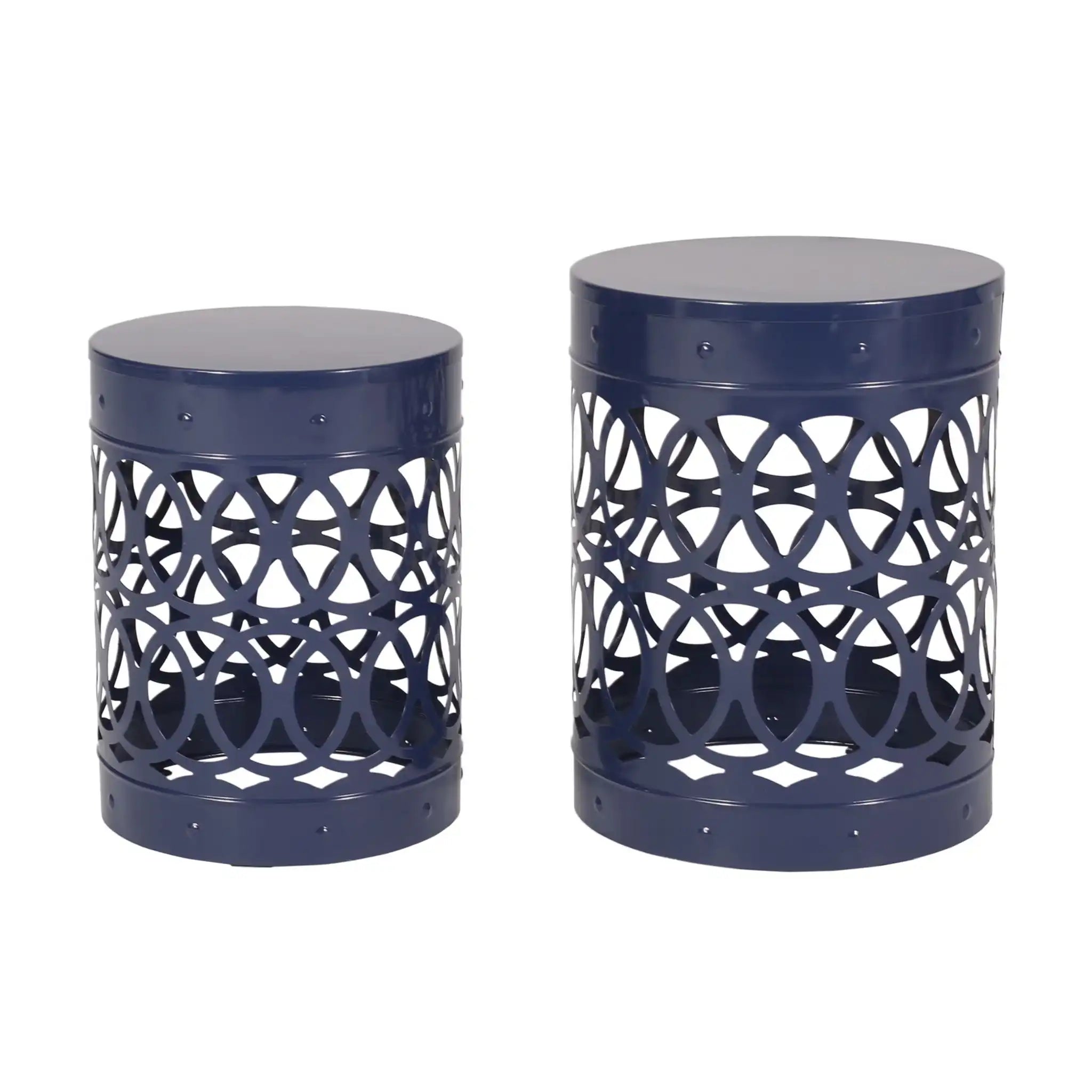 Delight - Powder Coated Iron End Table (Set of 2) - Best Buy Furniture