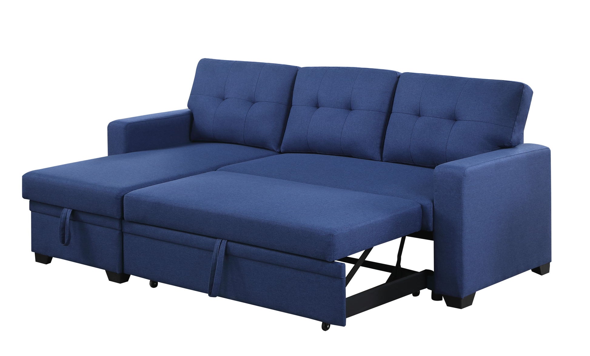 Upholstered Pull Out Sectional Sofa With Chaise - Best Buy Furniture