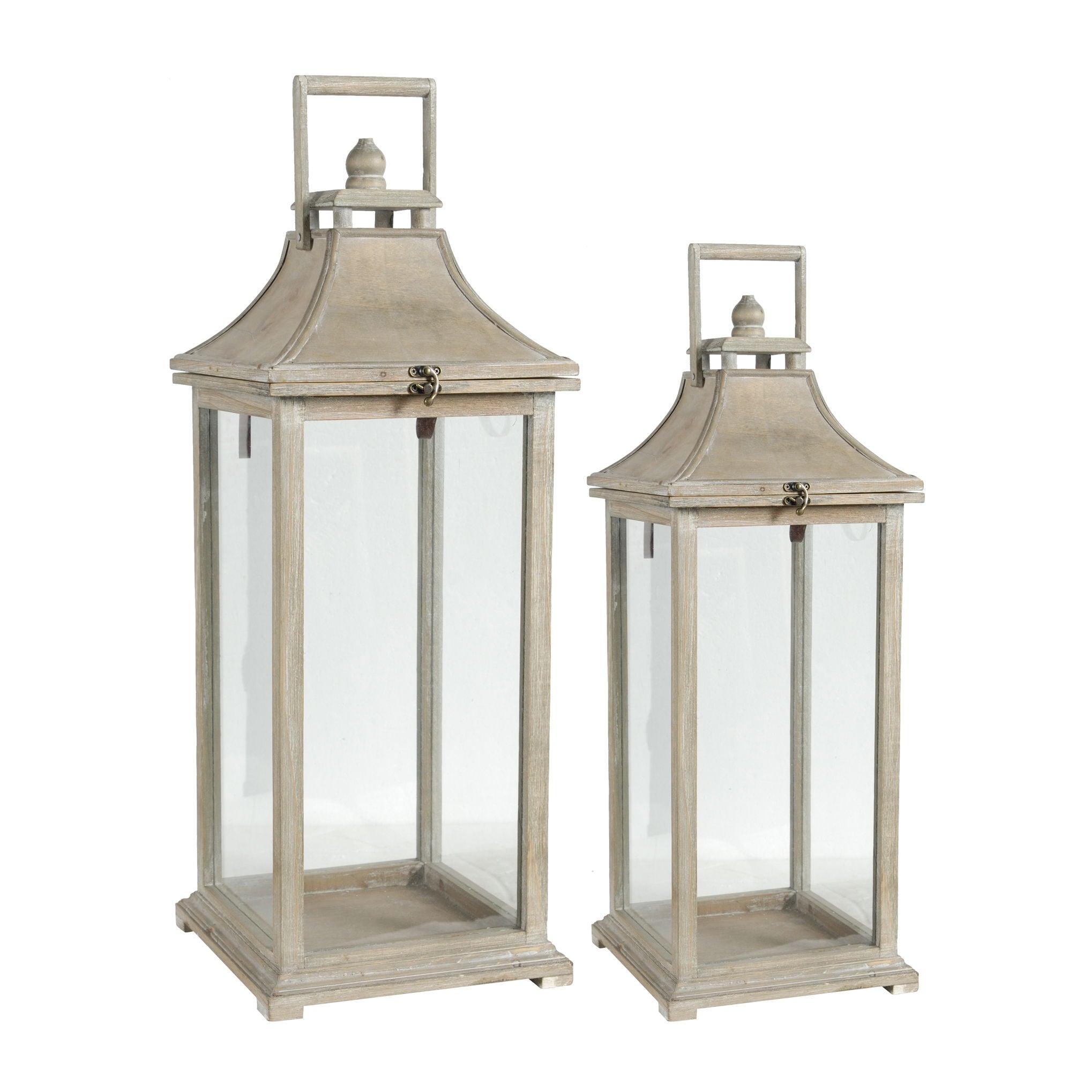 Candle Lantern Decorative, Hurricane Lantern Holder Decor For Indoor Outdoor, Home Garden Wedding - Ivory - Best Buy Furniture