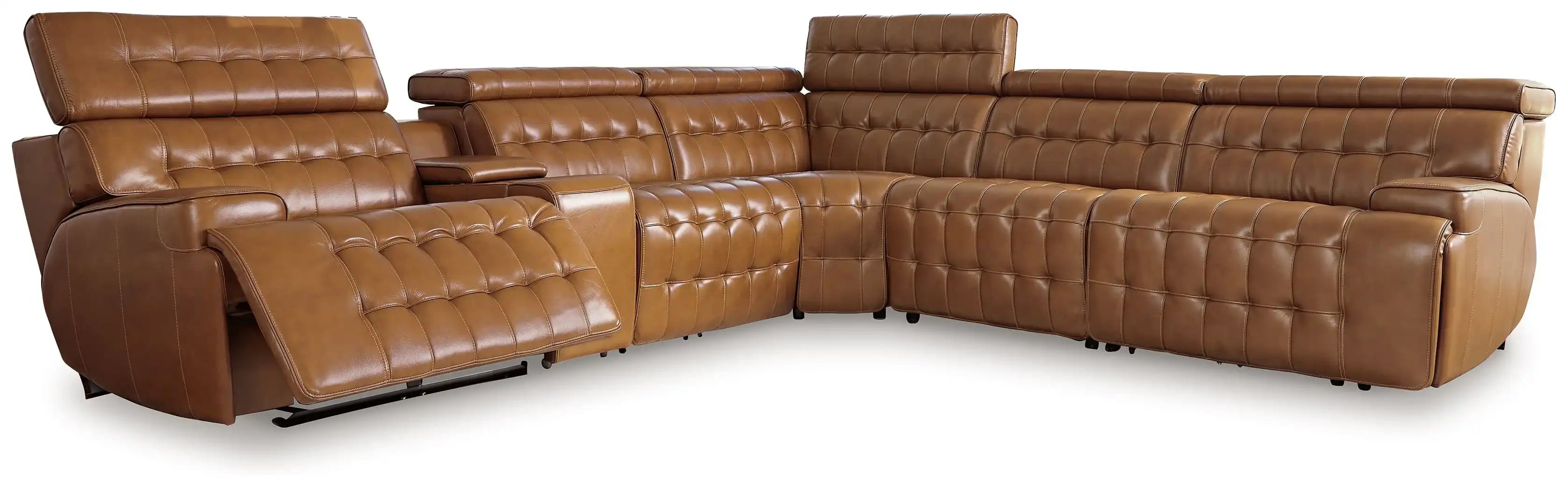 Temmpton - Power Reclining Sectional - Best Buy Furniture