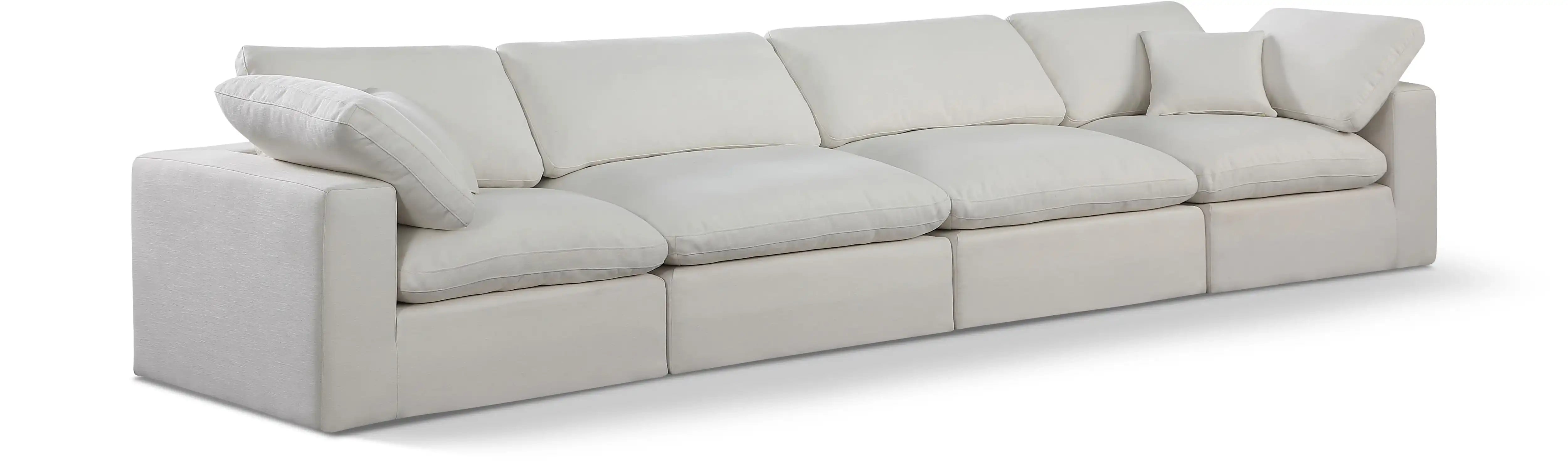 Comfy - Linen Modular Sofa 4 Seats - Best Buy Furniture