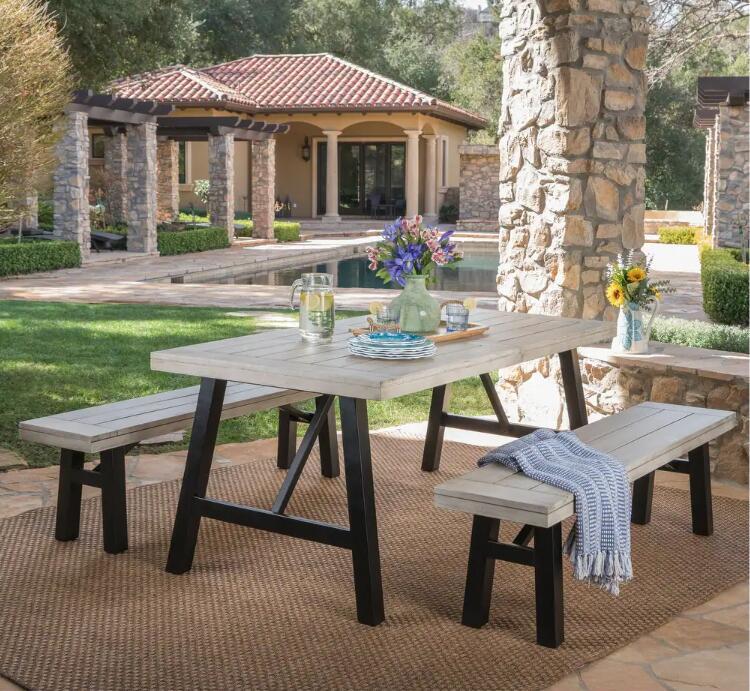 Bettina - Dining Set 3 Pieces - Gray - Best Buy Furniture