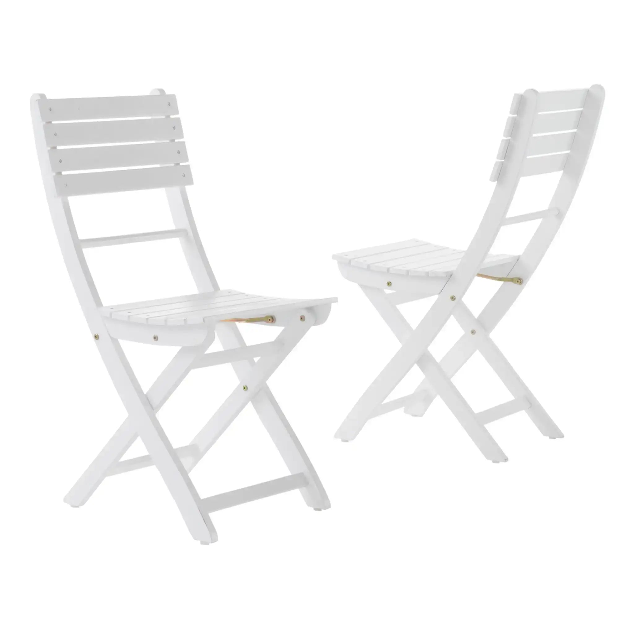 Outdoor Foldable Wood Dining Chair With Slat Design (Set of 2) - Best Buy Furniture