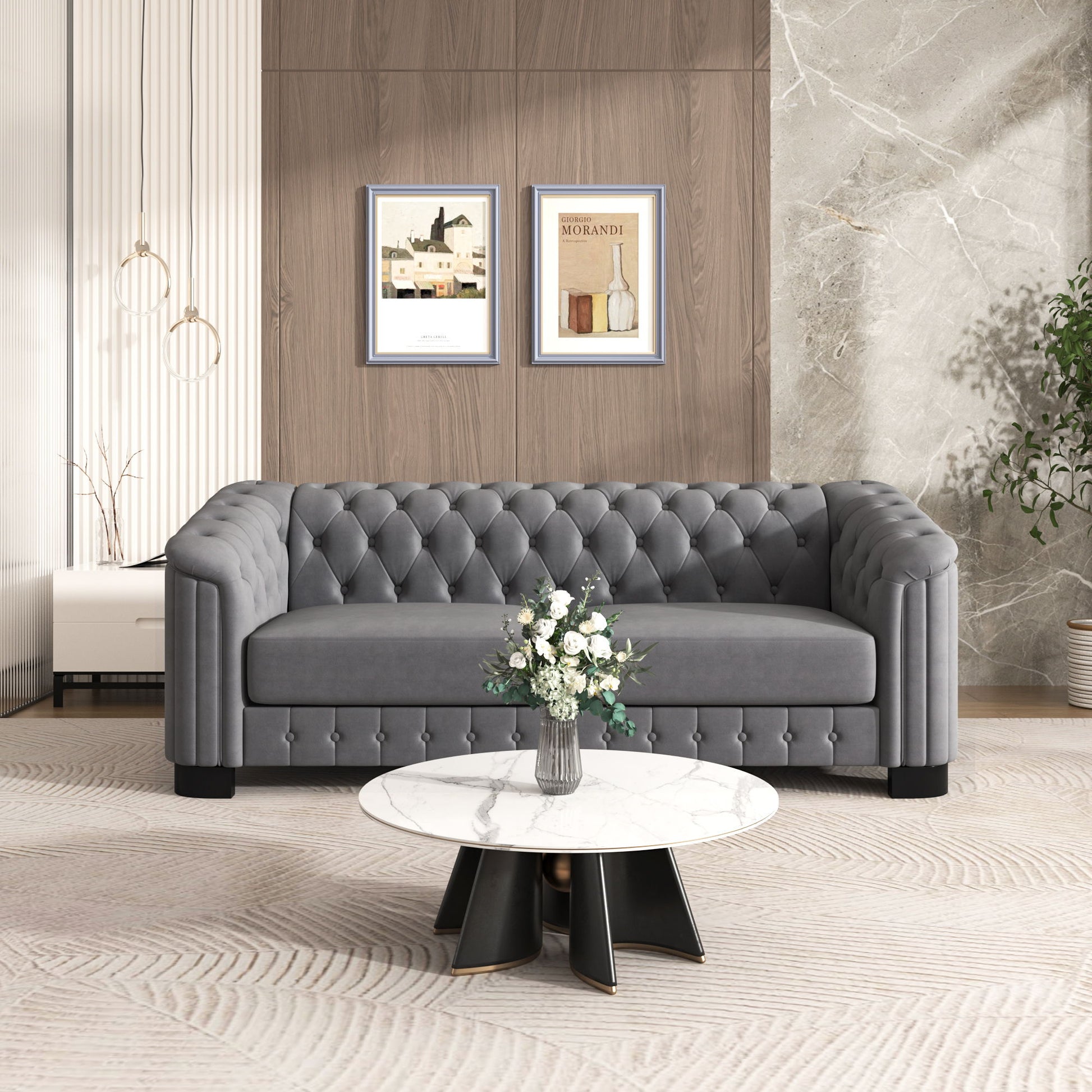 Sofa With Thick Removable Seat Cushion, 3 Seater - Best Buy Furniture