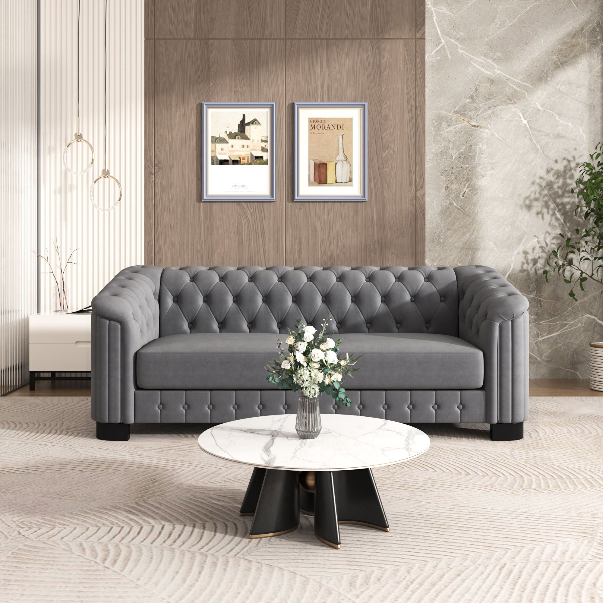 Sofa With Thick Removable Seat Cushion, 3 Seater - Best Buy Furniture