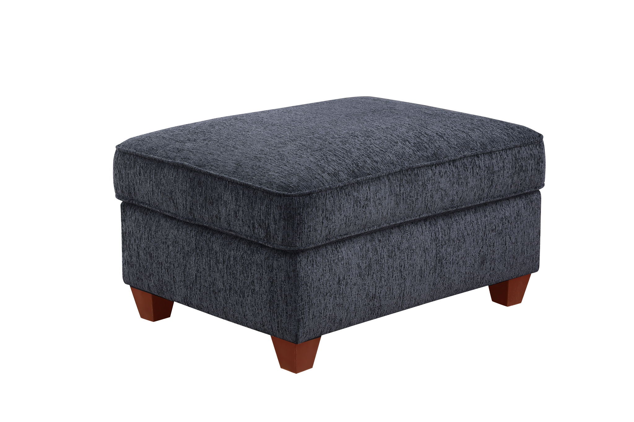 Gina - Sectional Sofa With Ottoman - Black - Best Buy Furniture