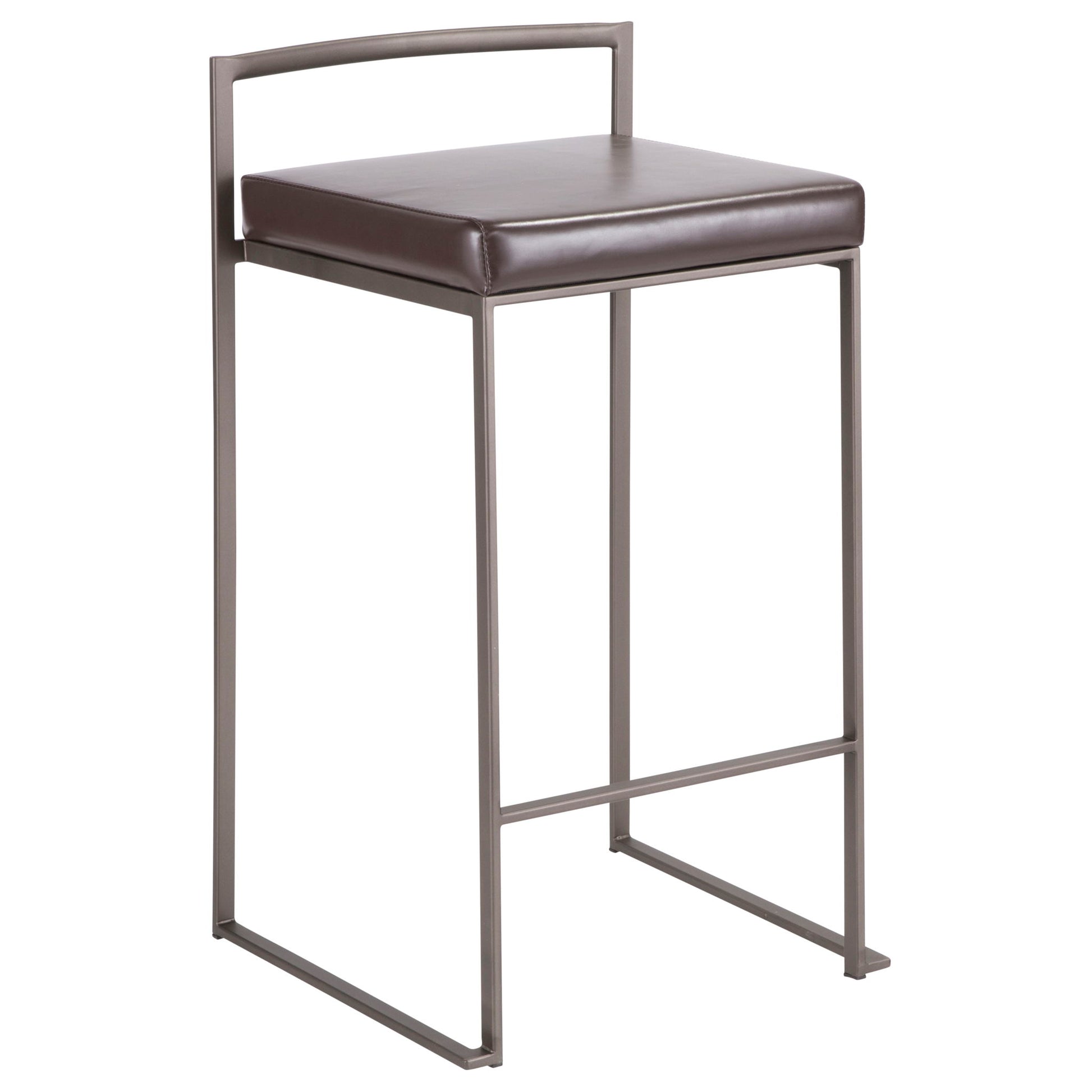 Fuji - Industrial Stackable Counter Stool Elegant Design - Best Buy Furniture