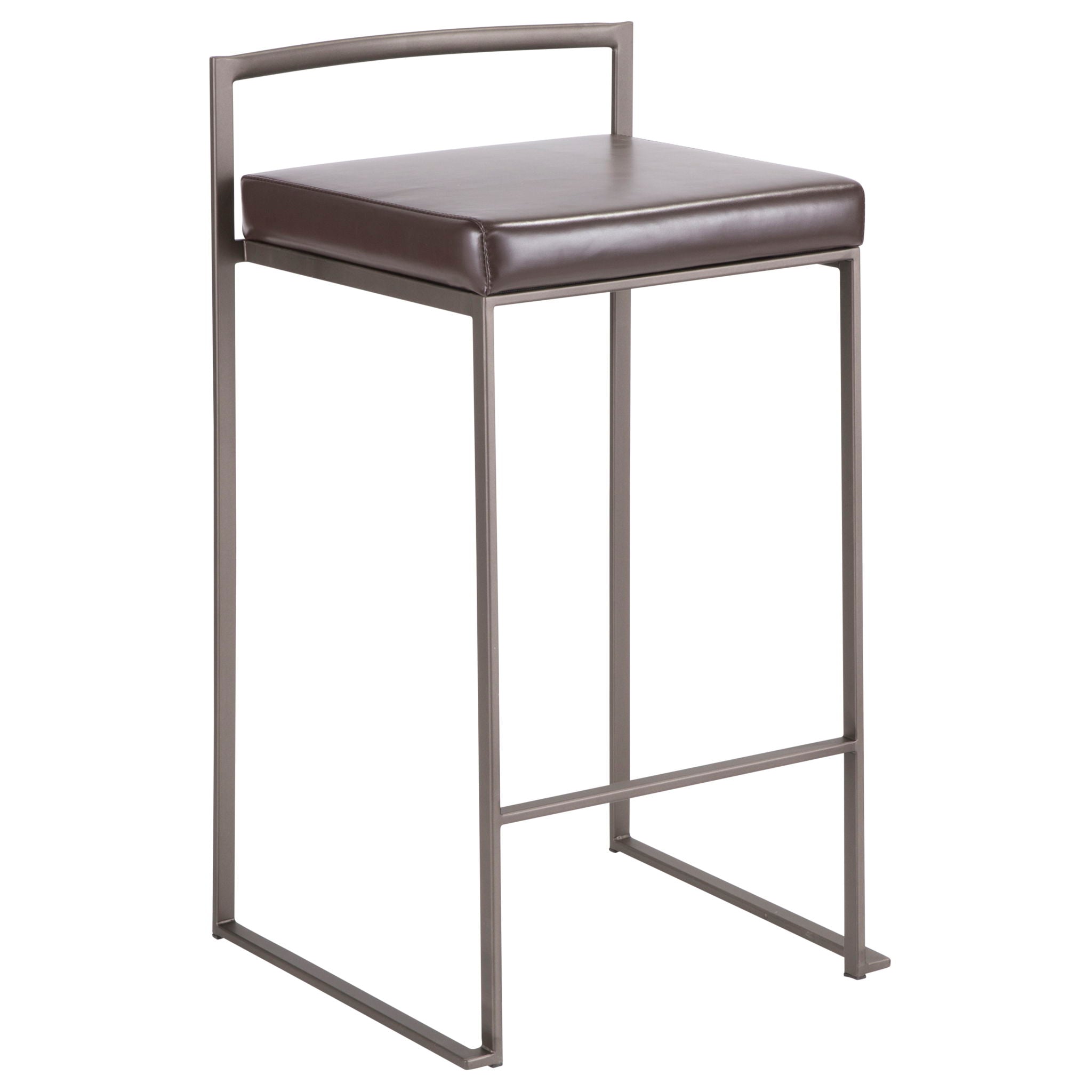 Fuji - Industrial Stackable Counter Stool Elegant Design - Best Buy Furniture