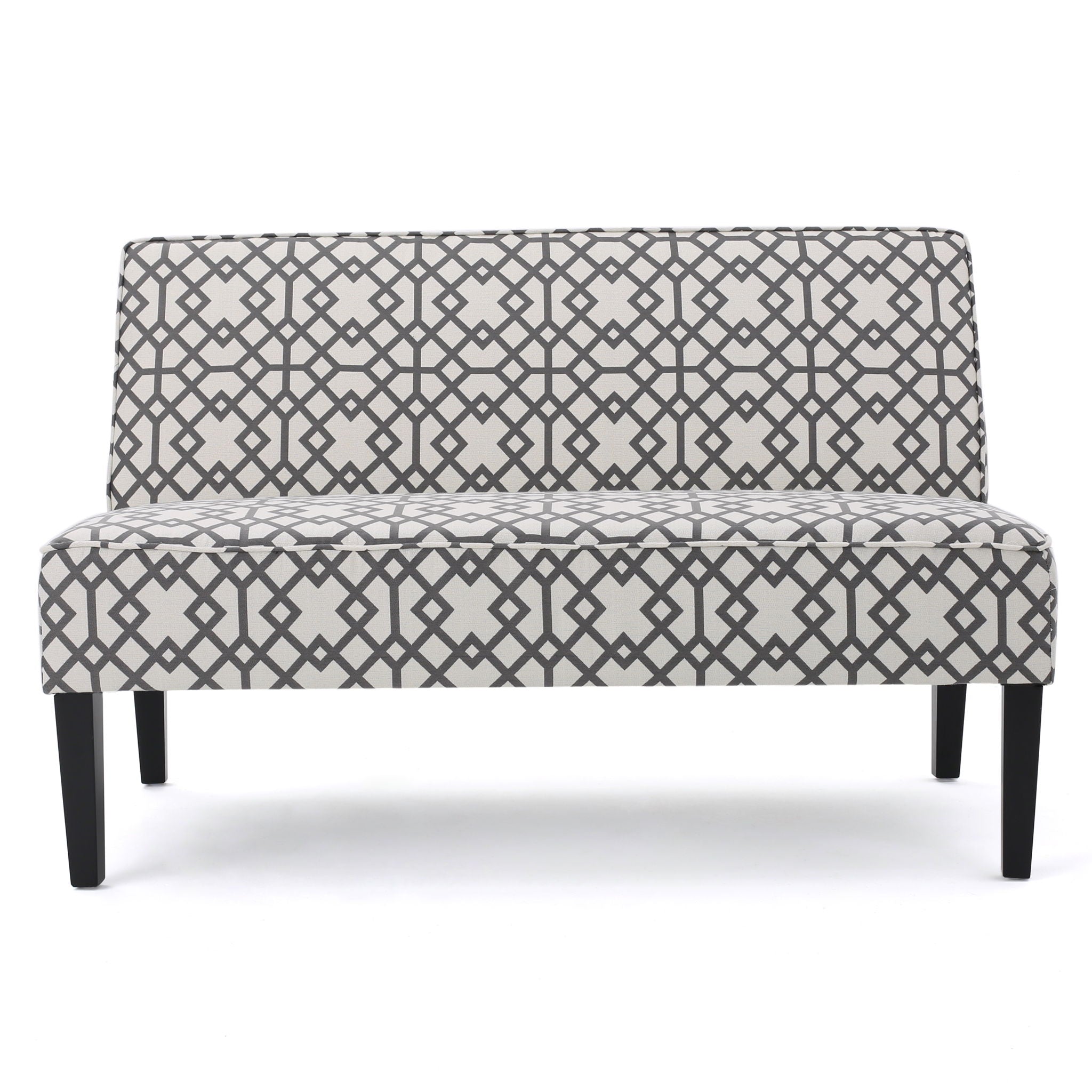 Contemporary Loveseat With Upholstered Fabric And Birch Wood Legs - Gray - Best Buy Furniture