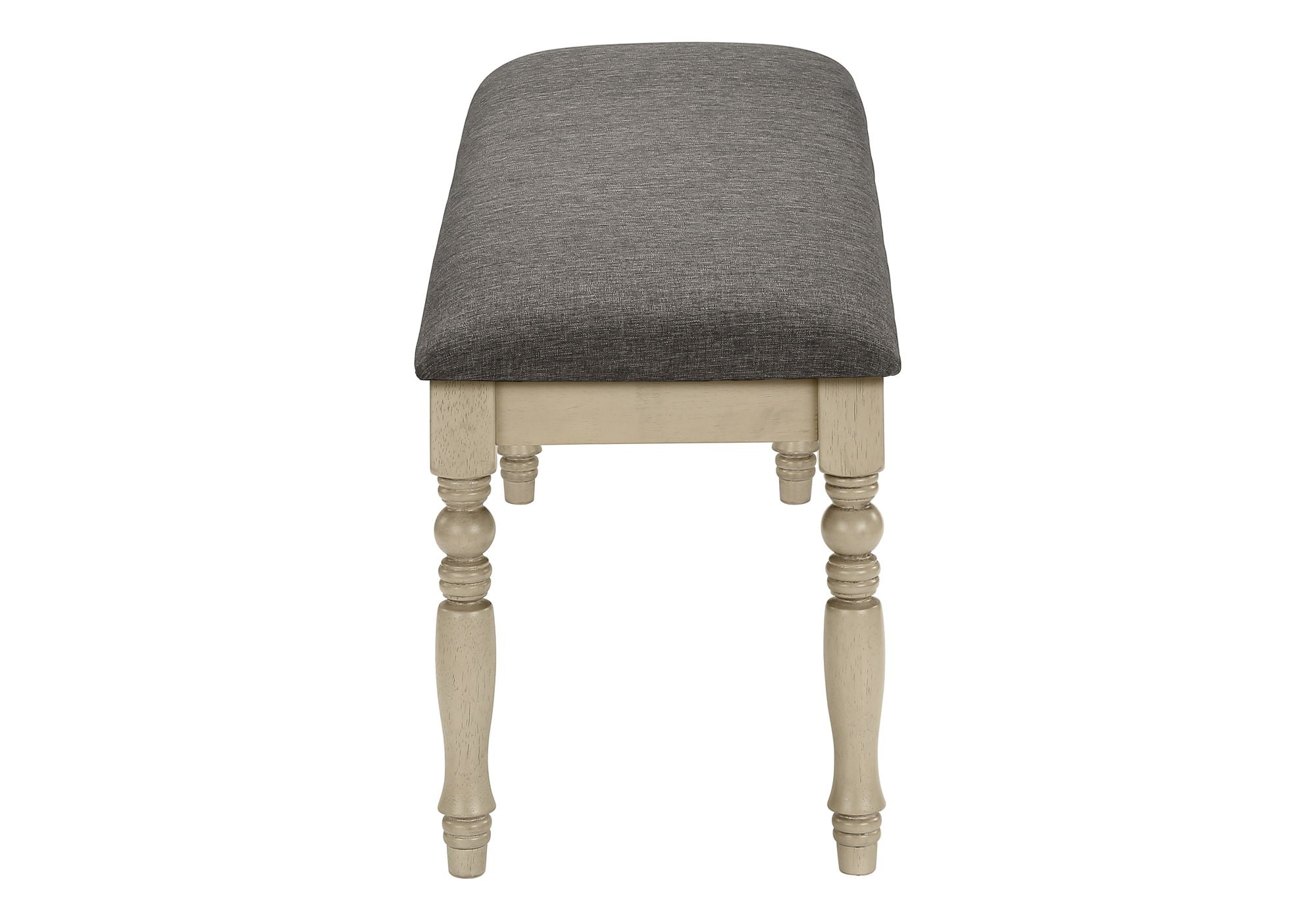 Bench, Rectangular, Upholstered, Transitional - Gray - Best Buy Furniture