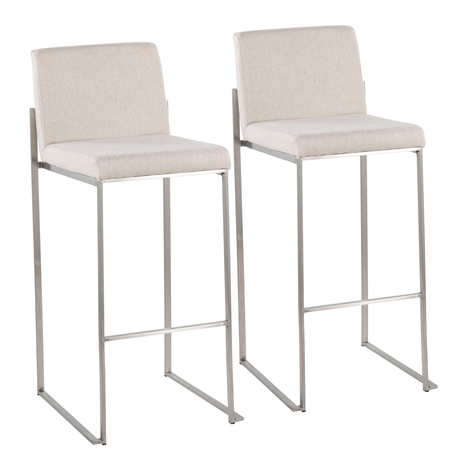 Fuji - Contemporary And Modern Elegance High Back Barstool - Best Buy Furniture