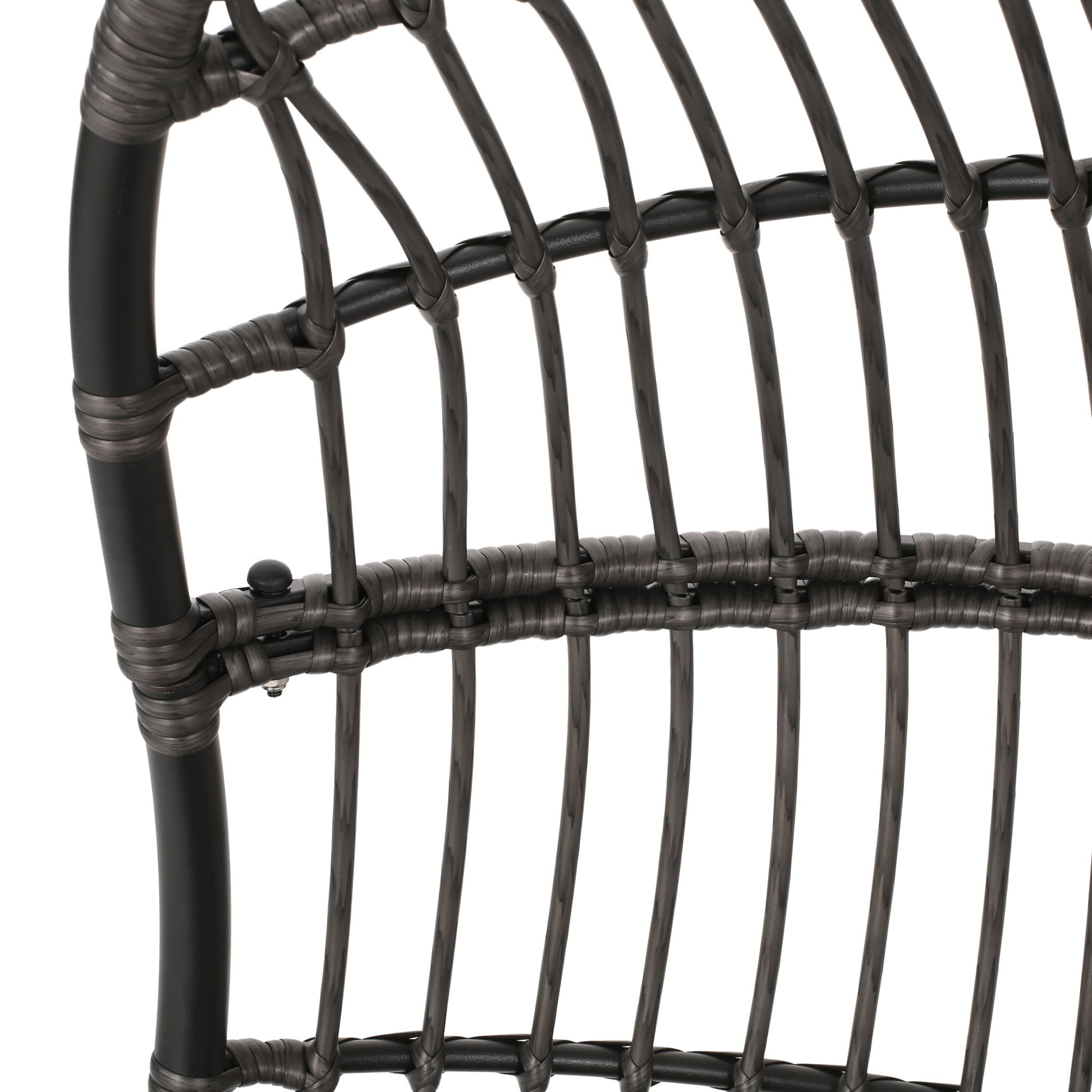 Rustic Hanging Basket Chair With Cushion - Best Buy Furniture
