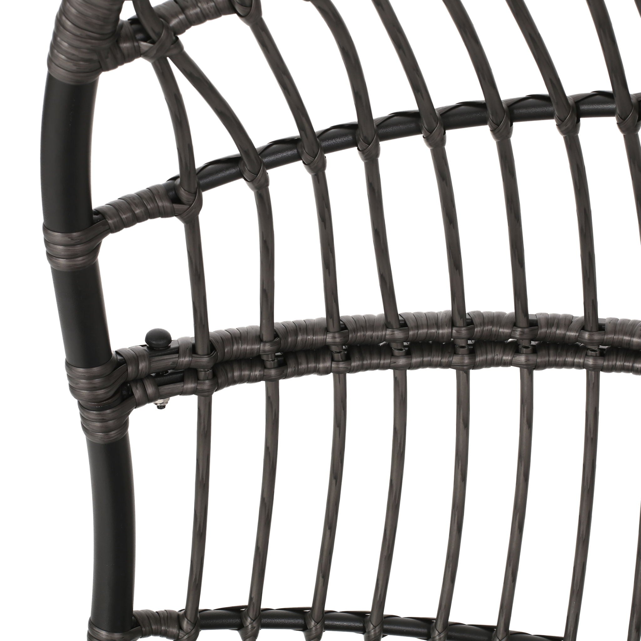 Rustic Hanging Basket Chair With Cushion - Best Buy Furniture