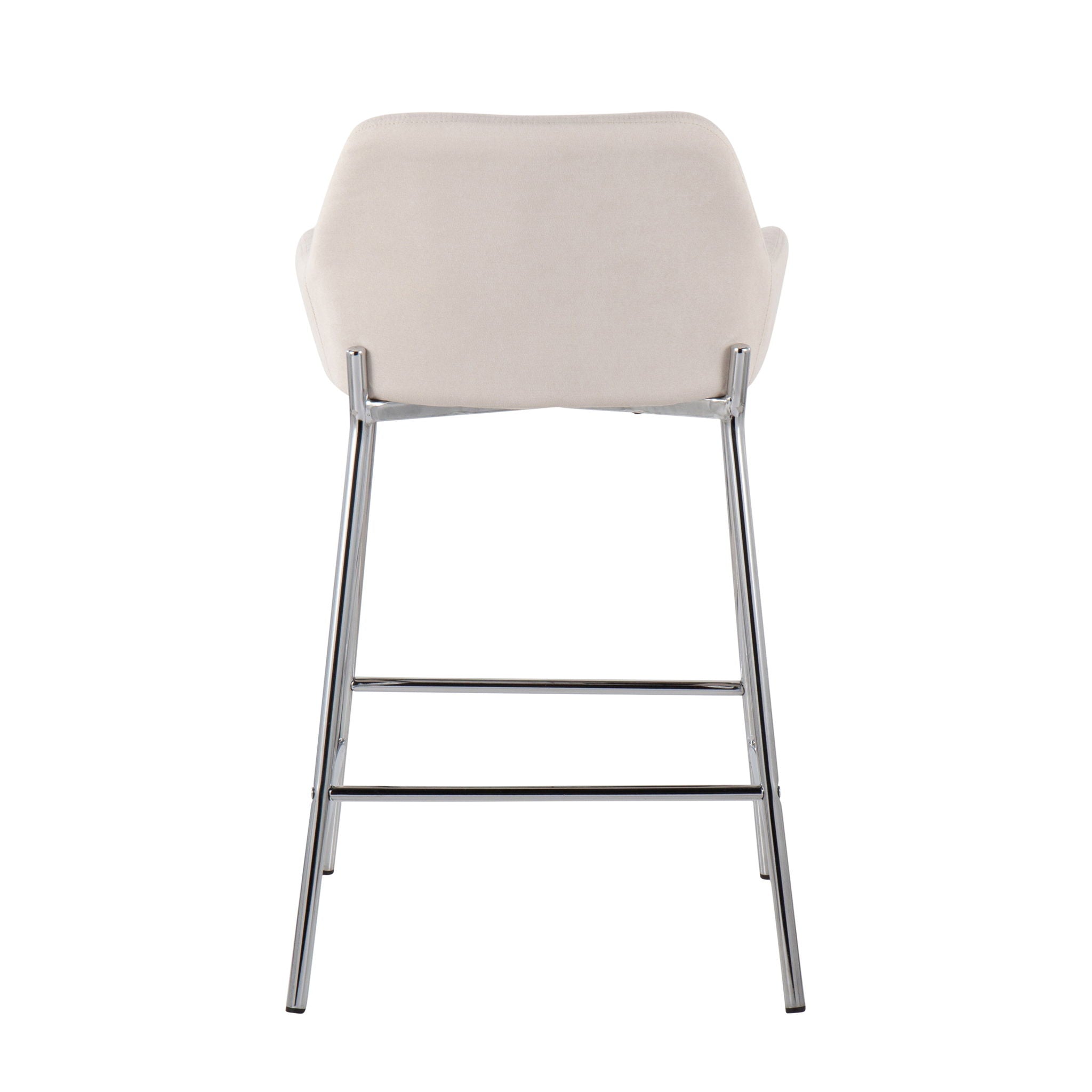 Daniella - Contemporary Fixed Height Counter Stool With Metal Legs (Set of 2) - Best Buy Furniture