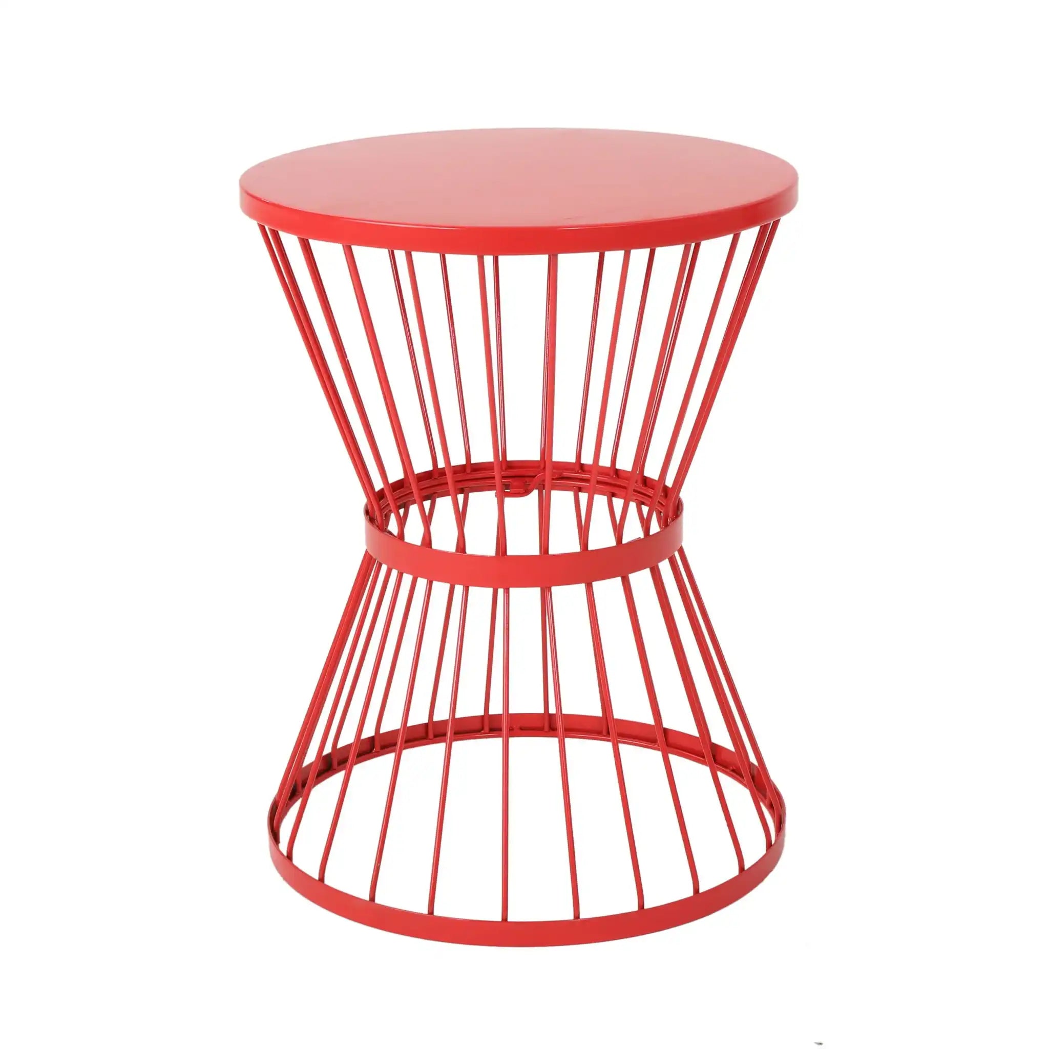 Lassen - Modern Outdoor Side Table With Hourglass Design - Best Buy Furniture