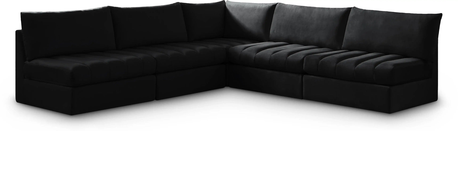Jacob - Modular Corner Armless Sectional 5 Piece - Best Buy Furniture