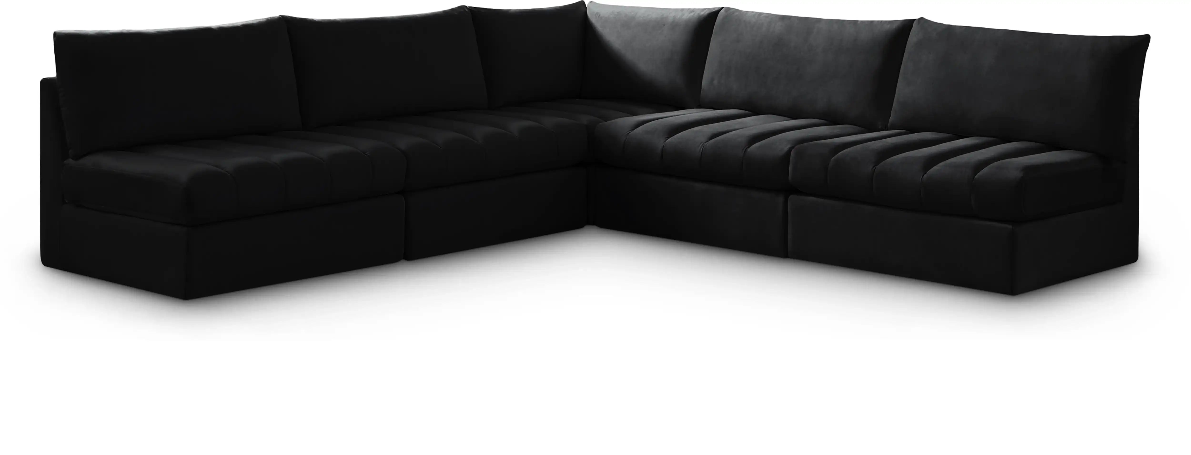 Jacob - Modular Corner Armless Sectional 5 Piece - Best Buy Furniture