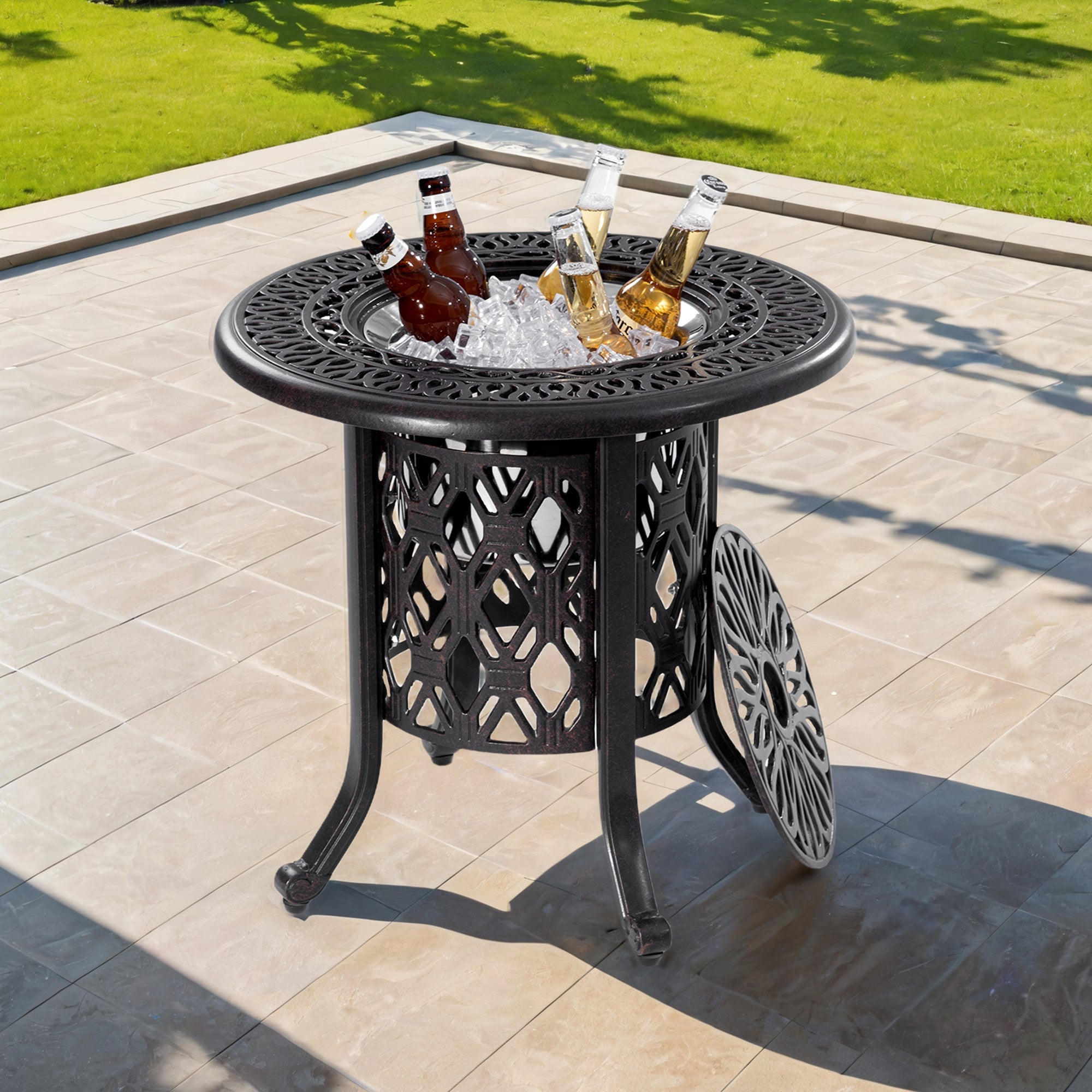 21-Inch Side Table with Removable Ice Bucket - Best Buy Furniture