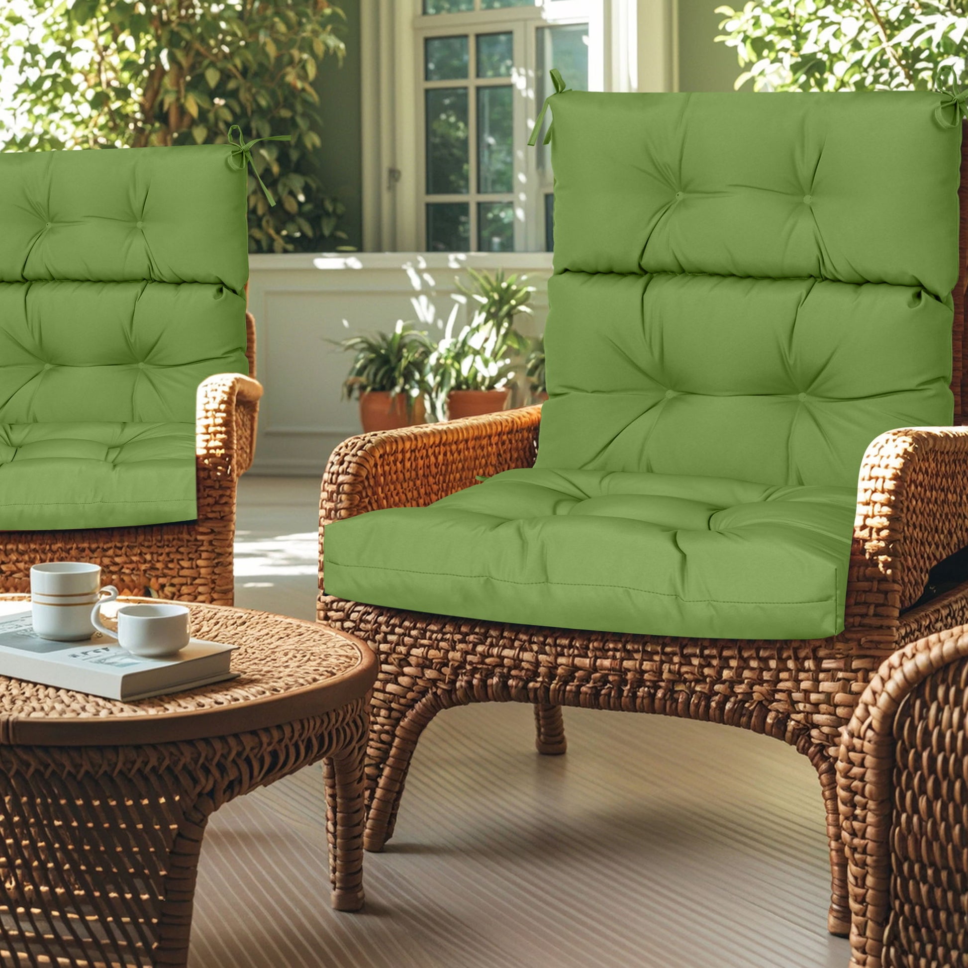 2 Piece High Back Patio Chair Cushion Set - Best Buy Furniture