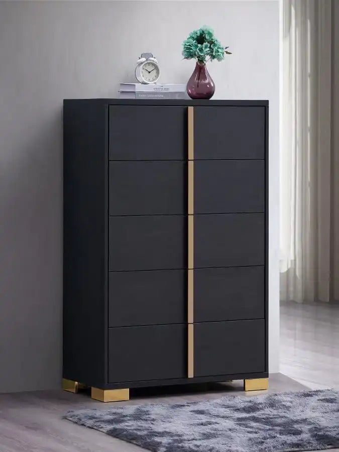 Marceline - 5-Drawer Bedroom Chest - Best Buy Furniture