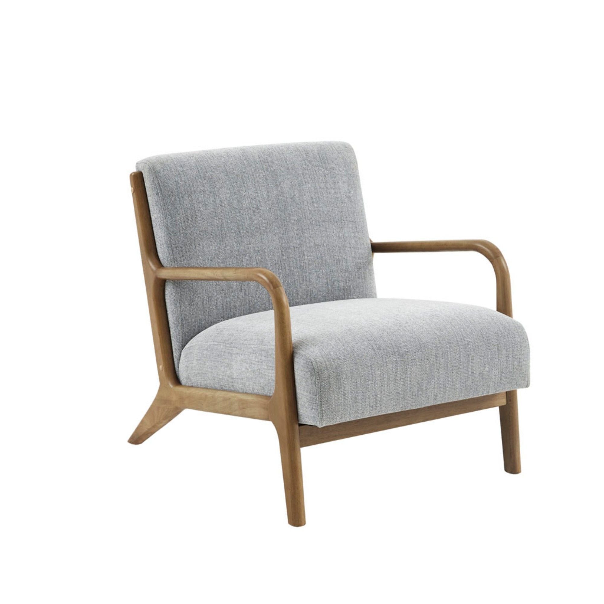 Mid-Century Style Lounge Chair With Upholstered Seat - Best Buy Furniture