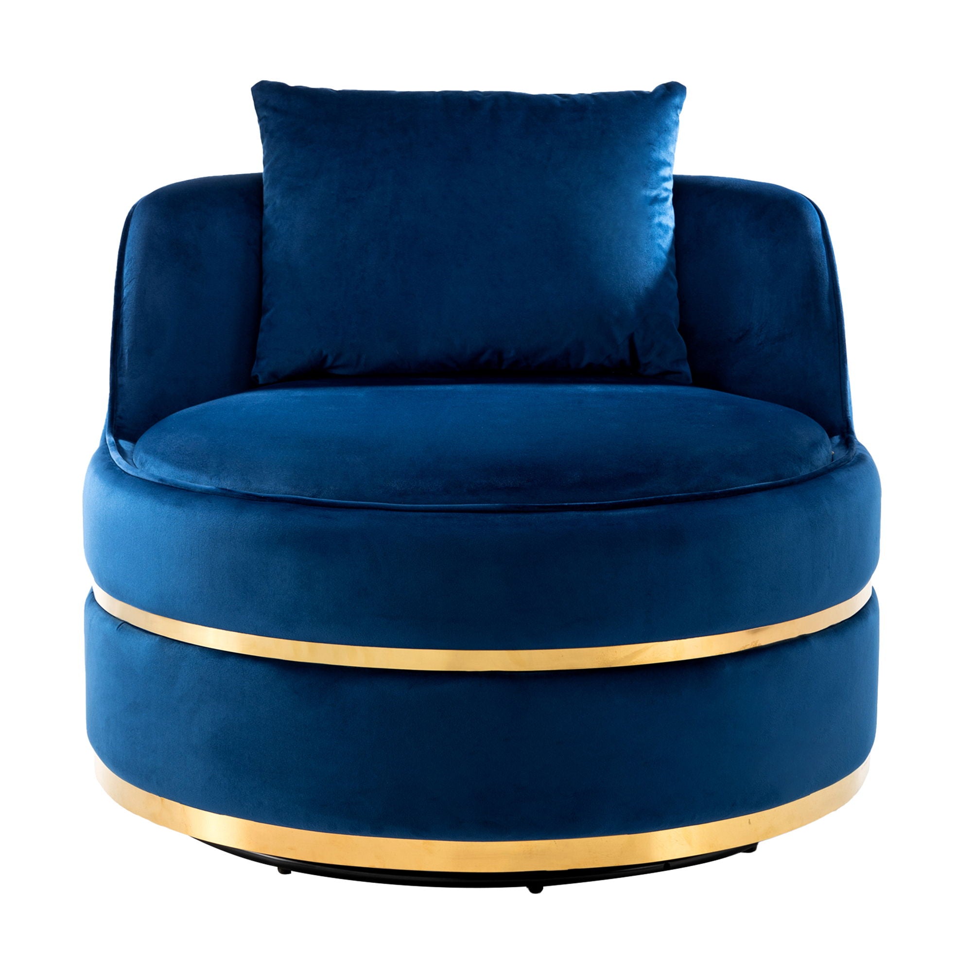 360 Degree Swivel Over Sized Upholstered Barrel Chair - Best Buy Furniture