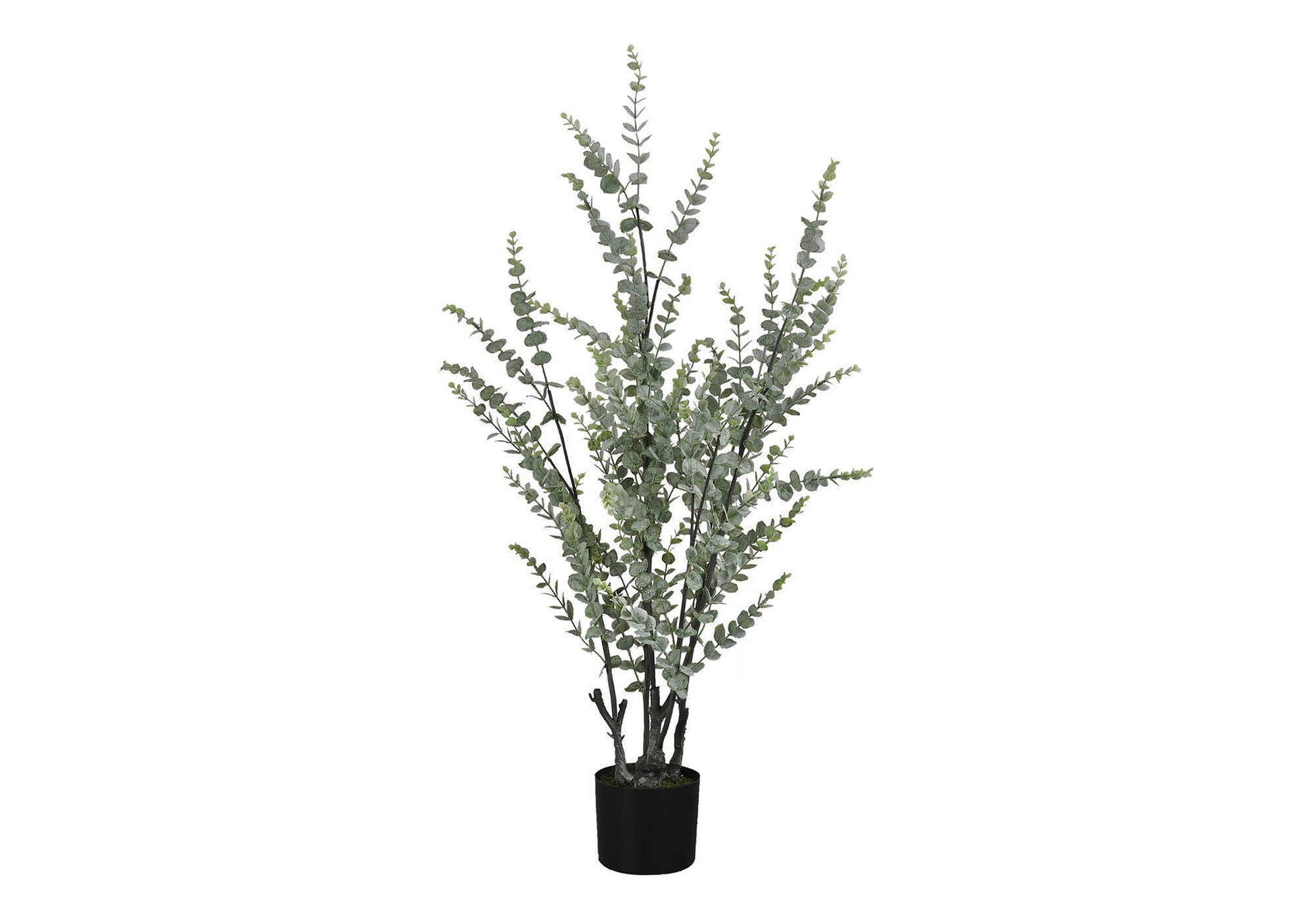 44" Tall, Artificial Plant, Eucalyptus Tree, Indoor, Faux, Fake, Floor, Greenery, Potted, Real Touch, Decorative - Green / Black - Best Buy Furniture