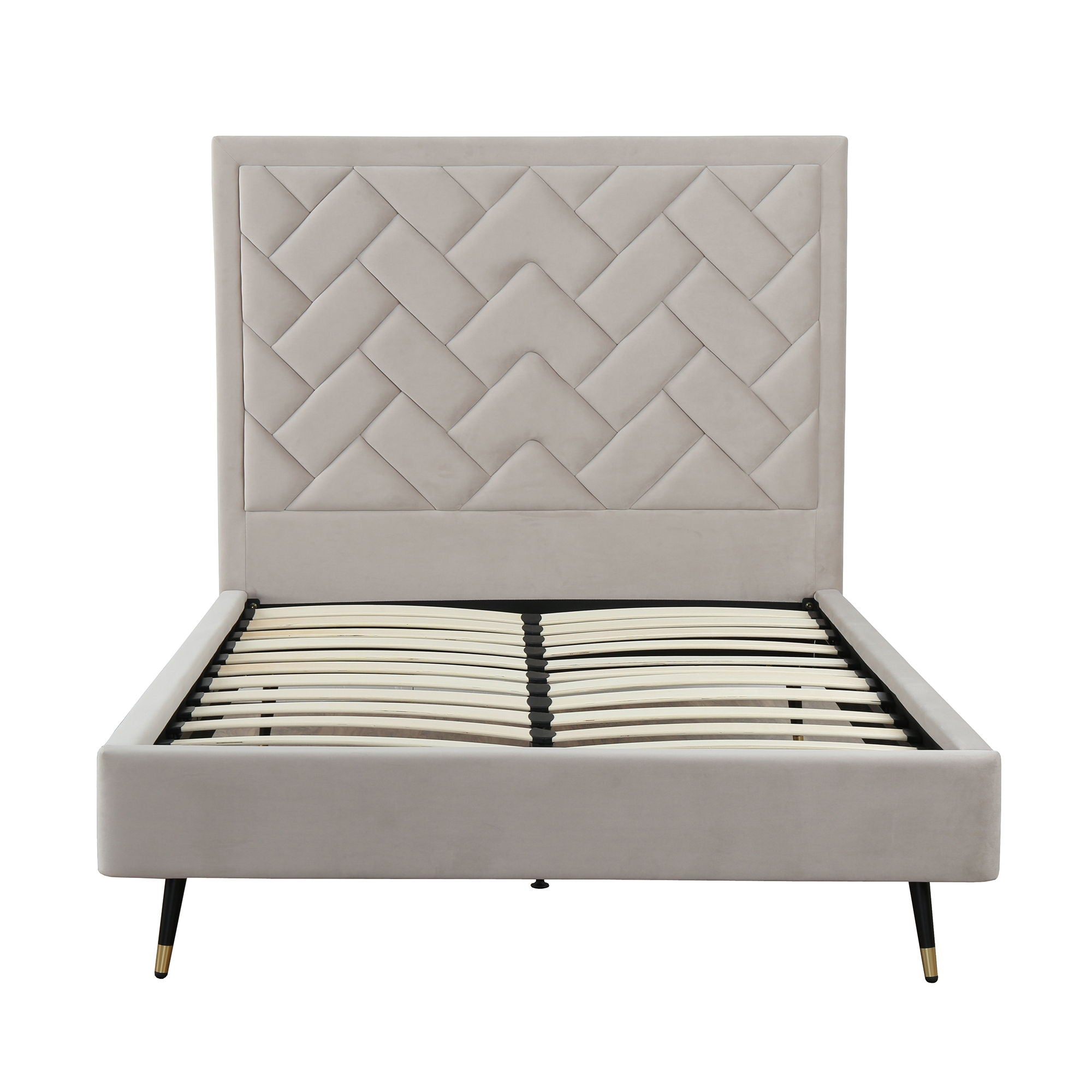 Crosby - Bed With Upholstered Headboard And Slats