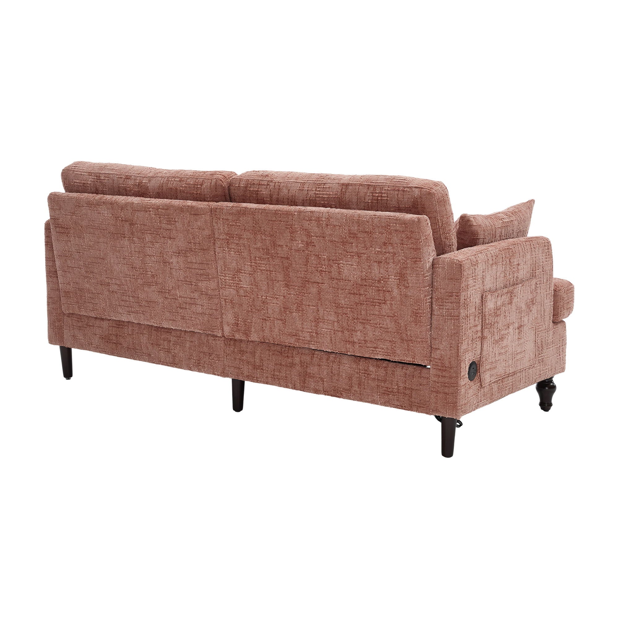 Chenille 2 Seater Sofa With LED Light, USB Charging Port, And Storage Bag - Best Buy Furniture