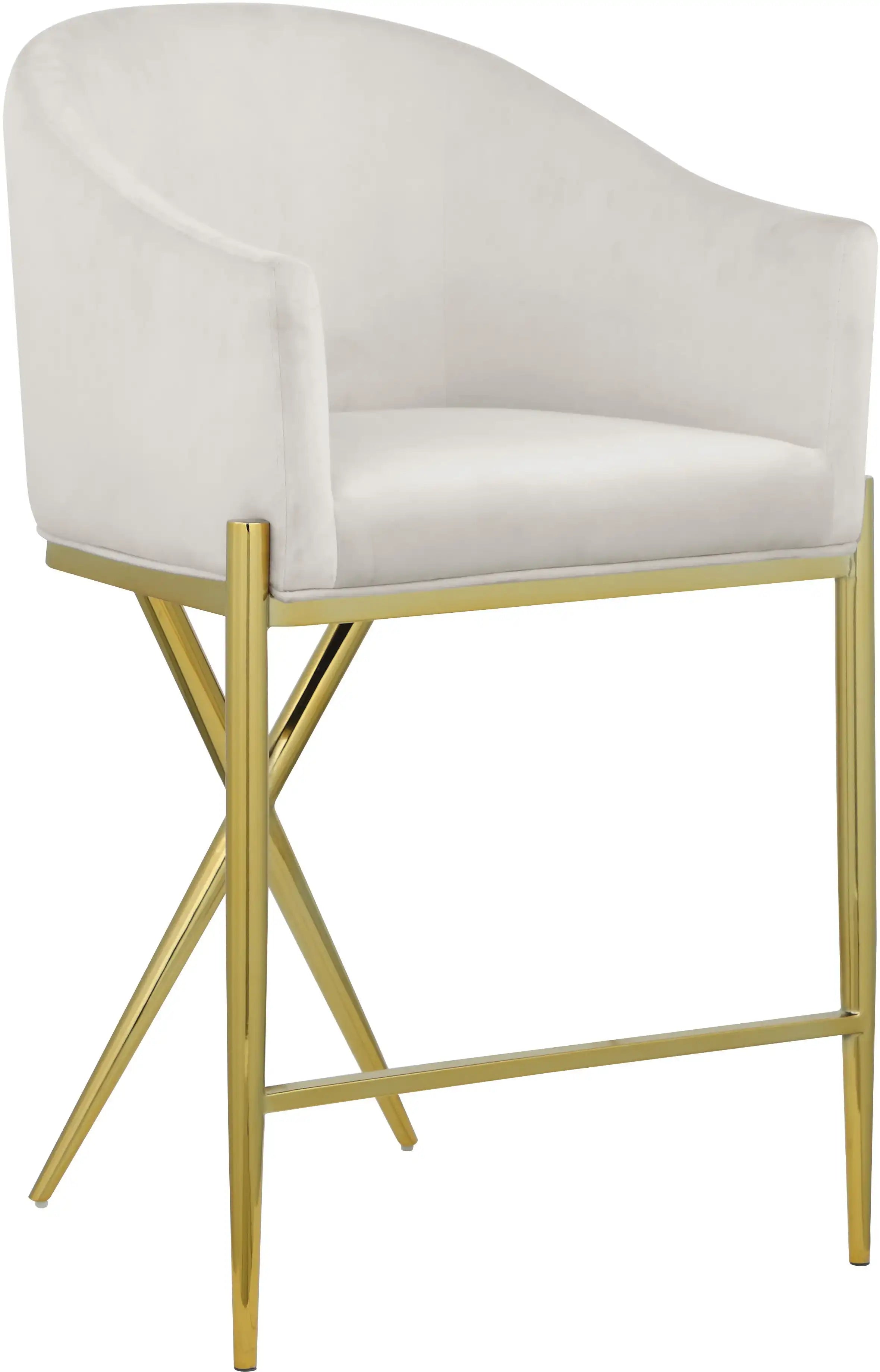 Xavier - Counter Stool with Gold Legs - Best Buy Furniture