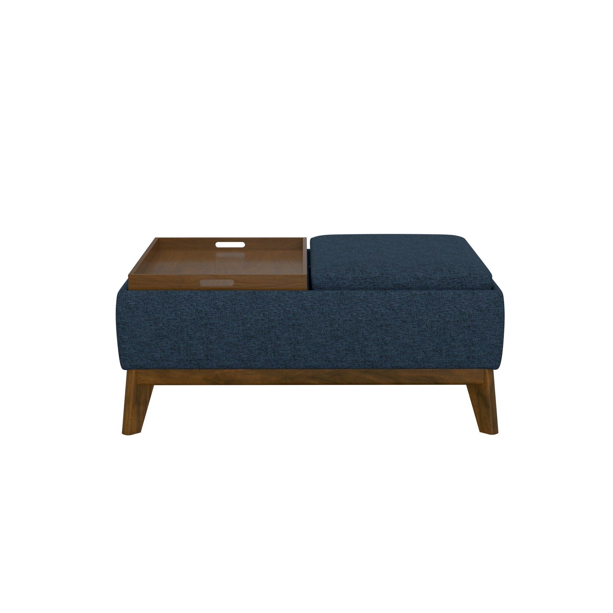 Varia - Reversible Tray Ottoman - Blue - Best Buy Furniture