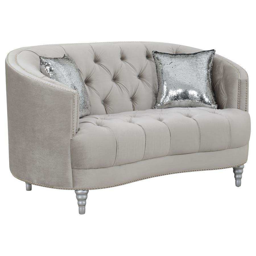 Avonlea - Upholstered Sloped Arm Loveseat - Best Buy Furniture