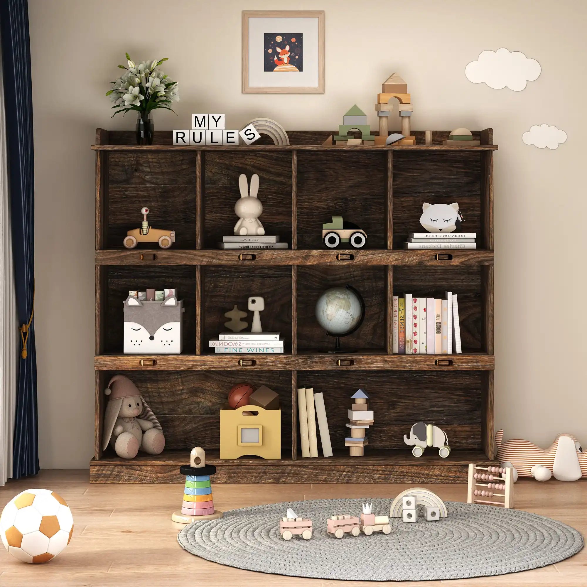 10-shelf Bookcase | Modern Book shelf - Best Buy Furniture