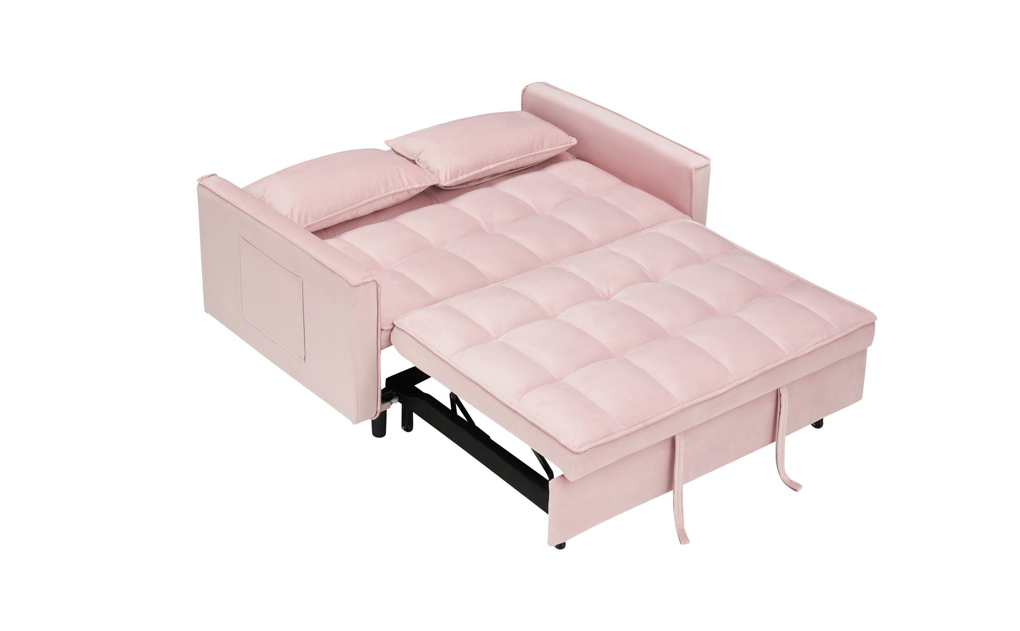 Modern Velvet Sofa, Sofa Pull-Out Bed, Small Love Seat Casual Sofa With Back, With Pillow, Pockets, Living Room Furniture, 3 In 1 Convertible Sleep Sofa Bed - Best Buy Furniture
