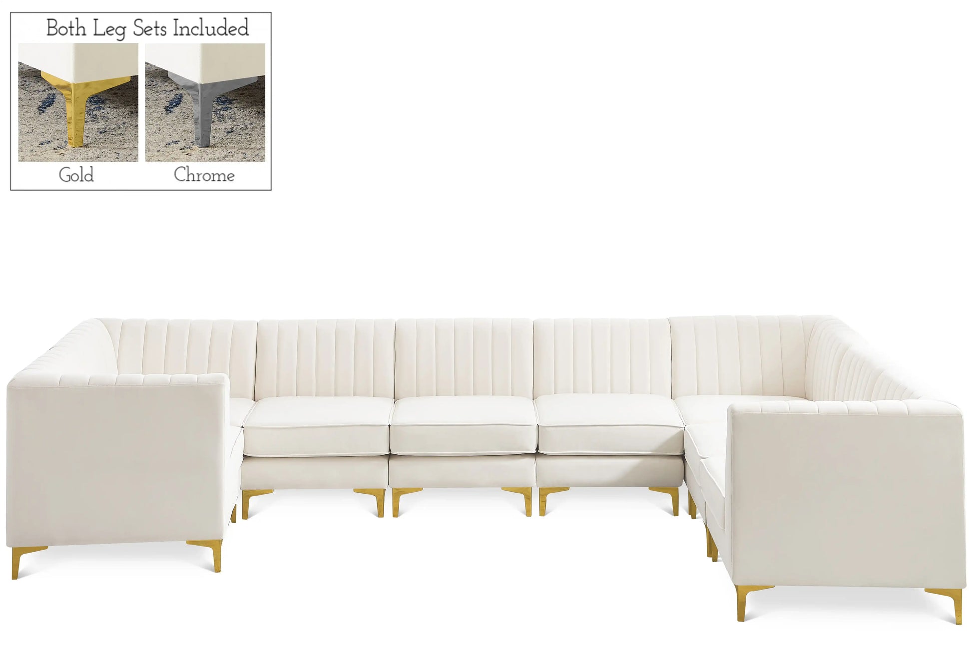 Alina - 8 Piece Modular U-Shaped Sectional - Best Buy Furniture