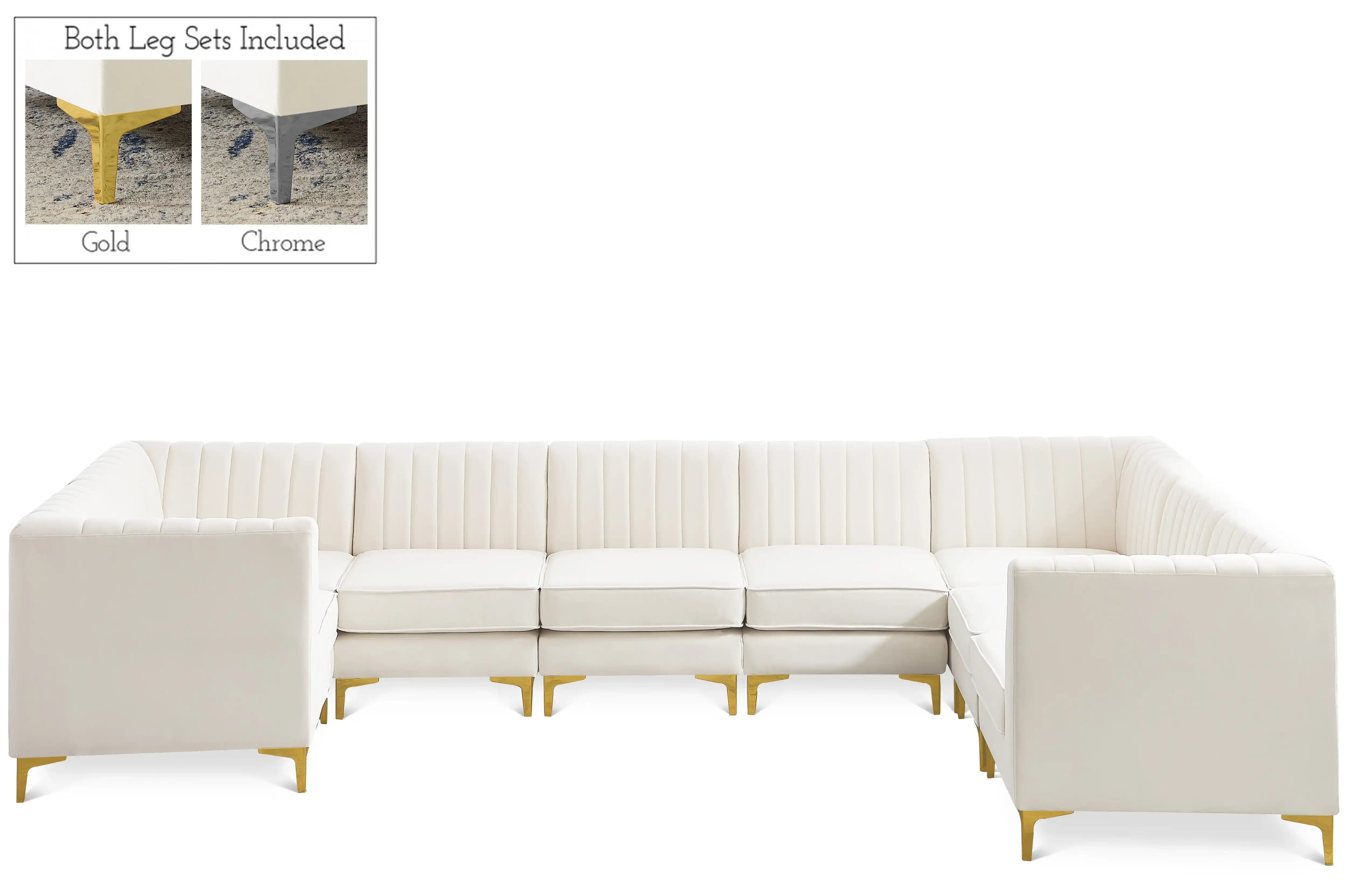 Alina - 8 Piece Modular U-Shaped Sectional - Best Buy Furniture