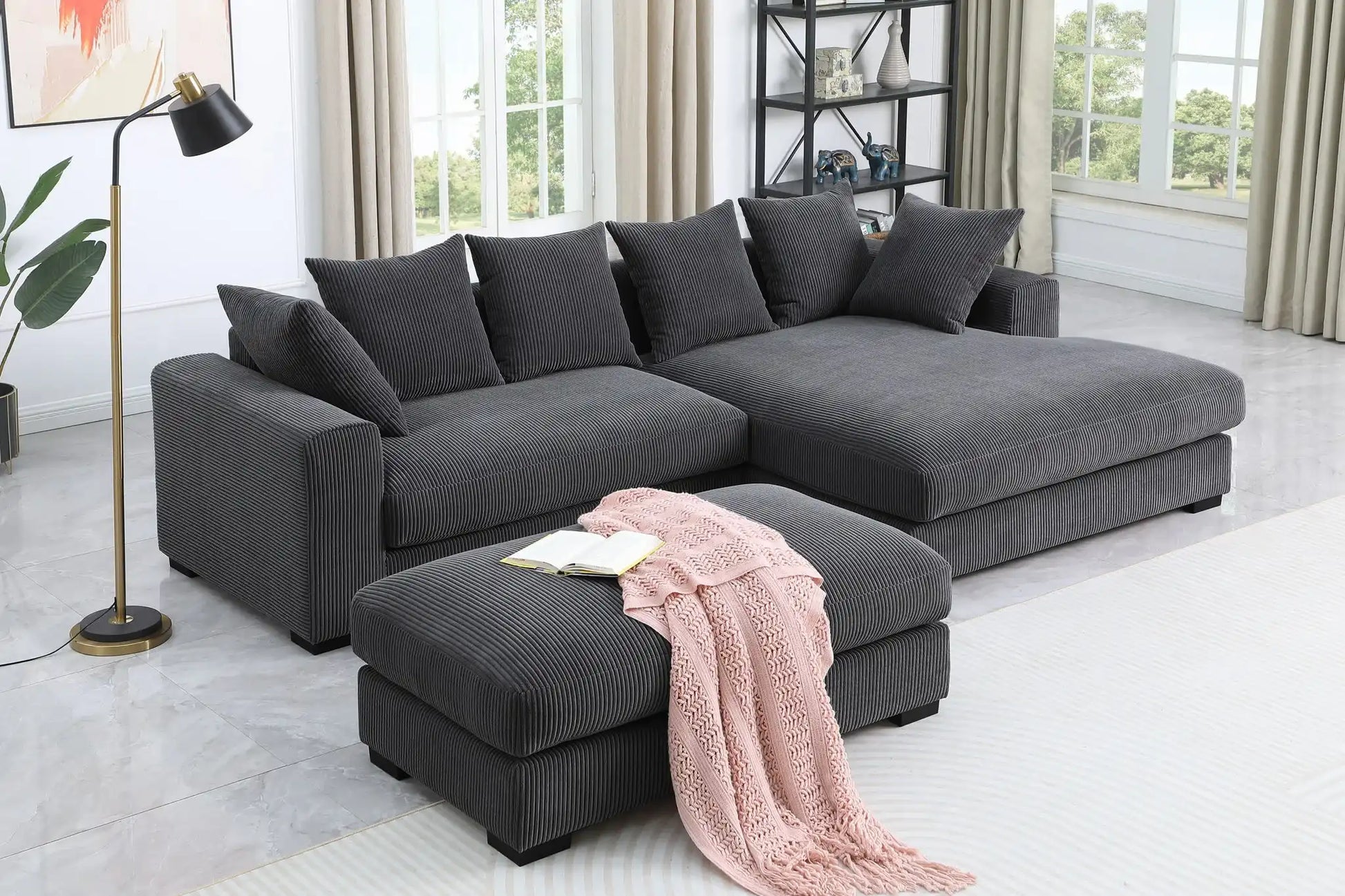 Duke - 4 Piece Upholstered Sectional - Best Buy Furniture